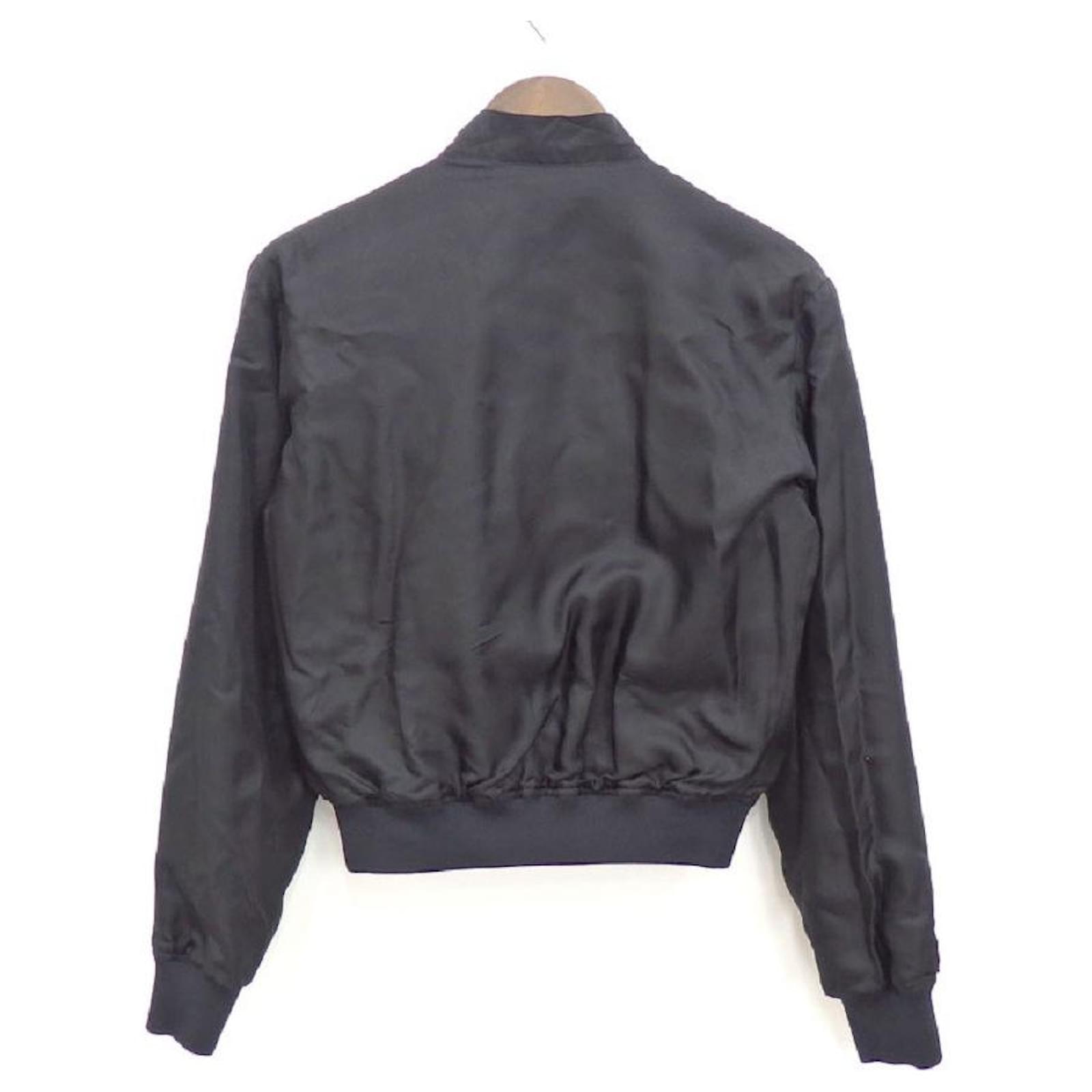 Louis Vuitton Jacket Ladies Black Multicolor Black Size 34