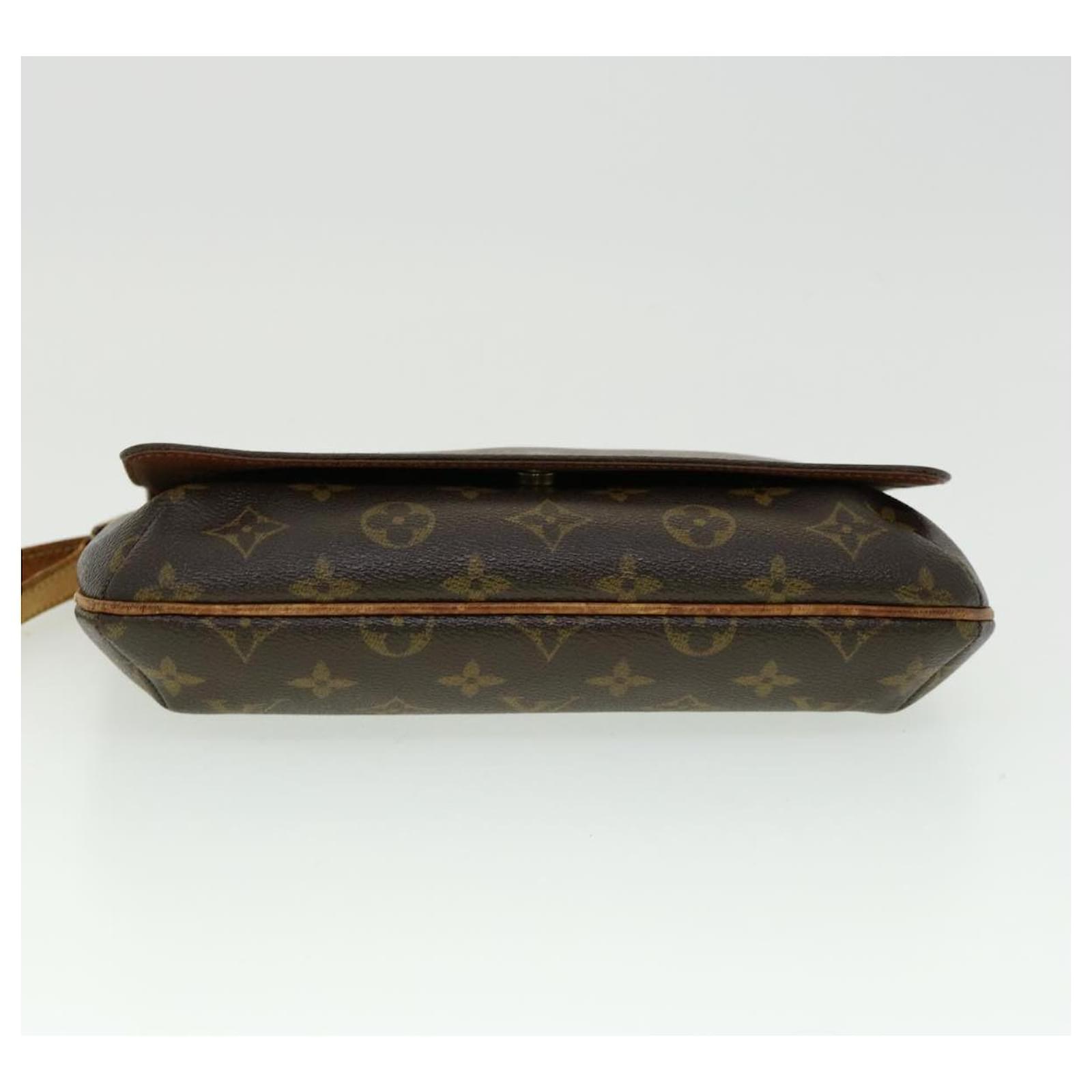 Louis Vuitton Monogram Musette Tango Long Strap M51388 Brown Cloth