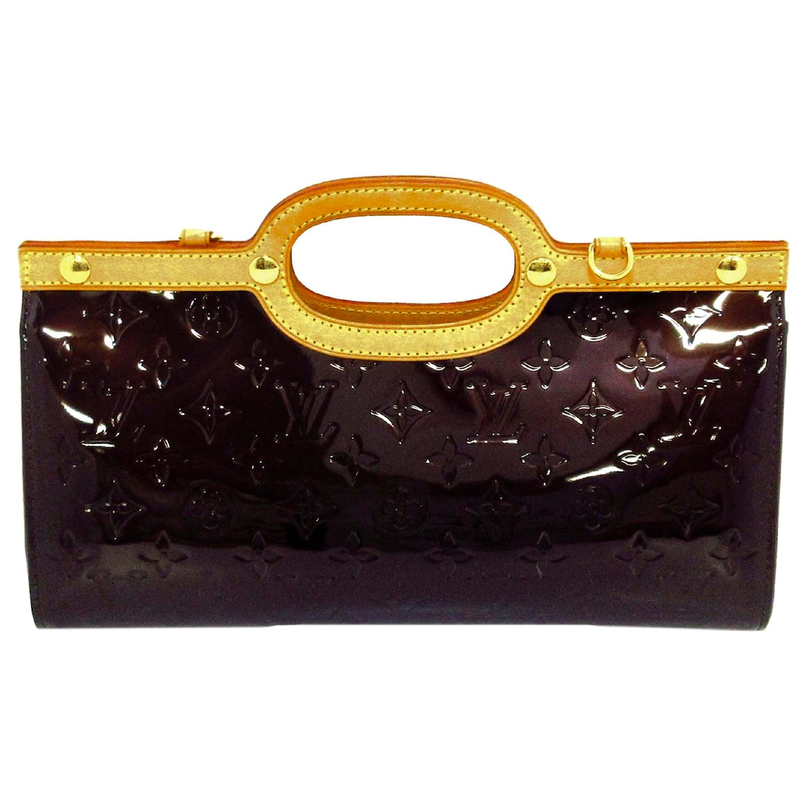 Louis+Vuitton+Roxbury+Drive+Shoulder+Bag+Purple+Leather for sale online