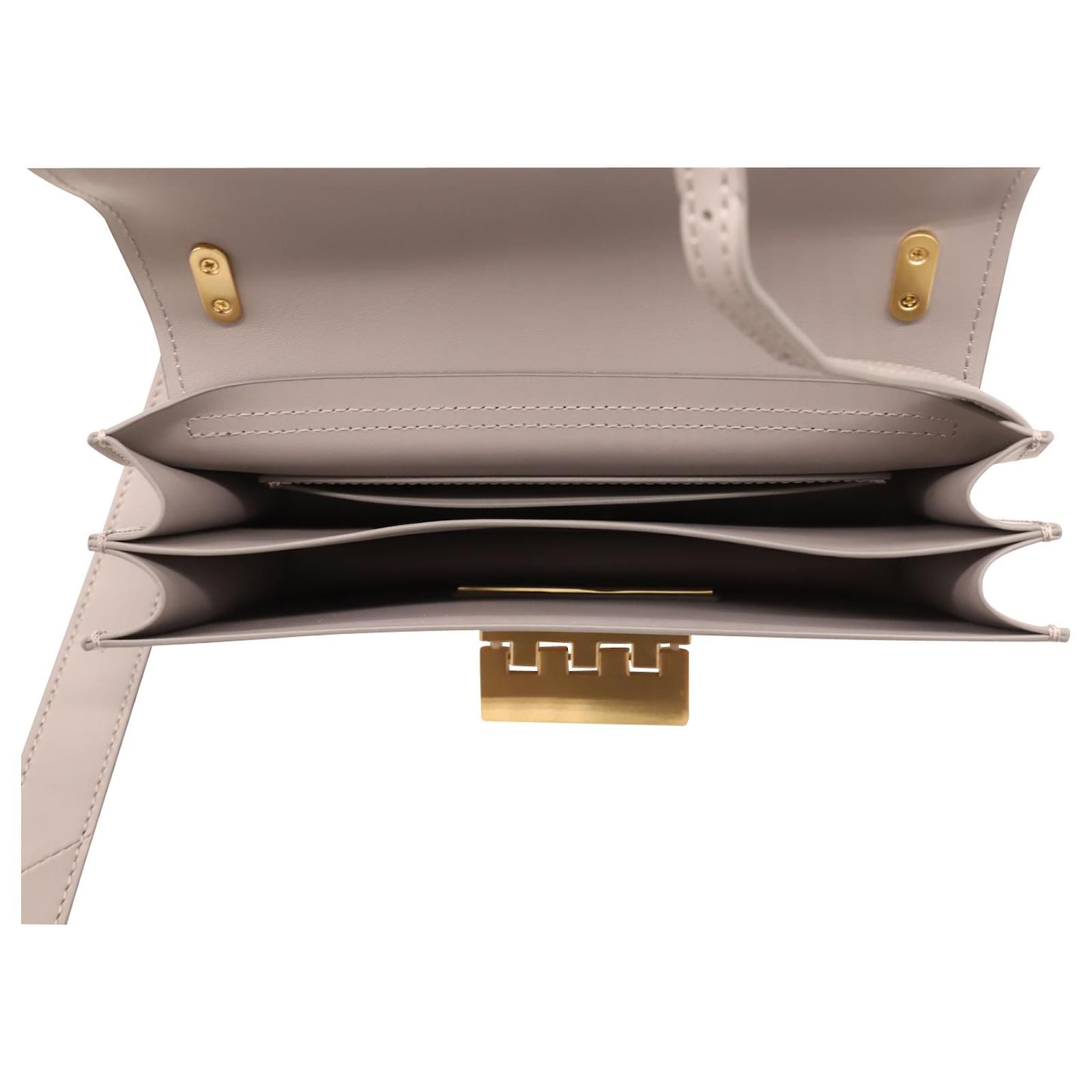 ZAC Zac Posen Earthette Crossbody Bag in Grey Leather ref.620246