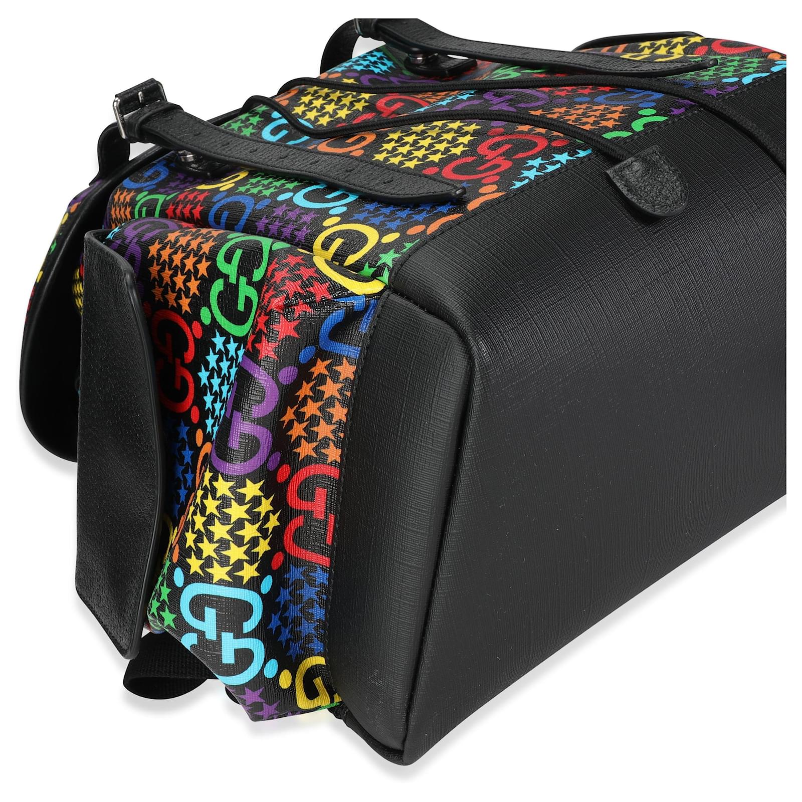 Gucci Limited Edition 'psychedelic' Rainbow Gg Supreme Canvas Medium