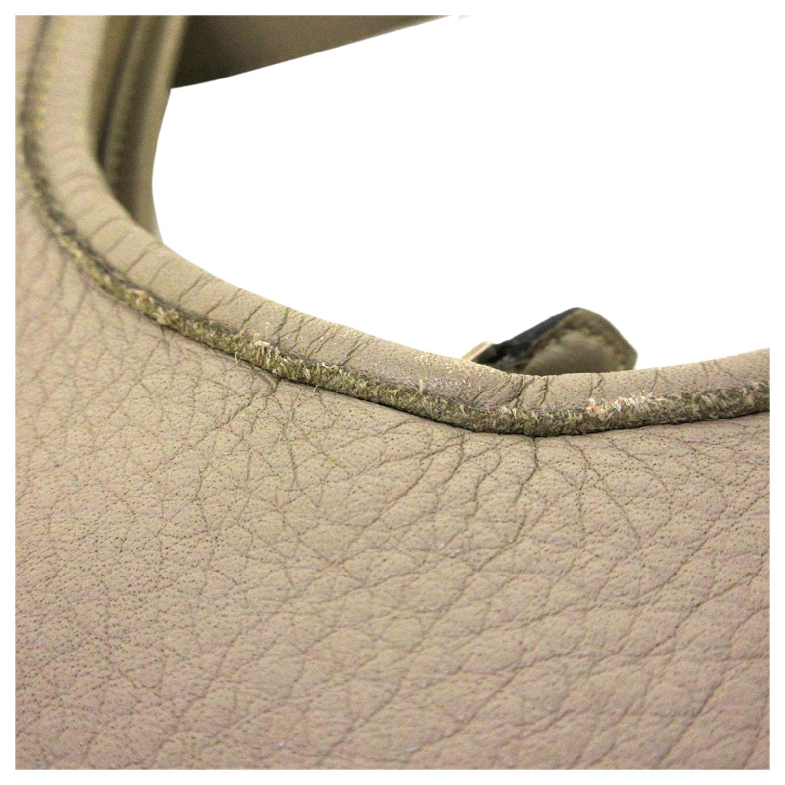 Hermès Hermes Gray Taurillon Clemence Massai Shoulder Bag Grey