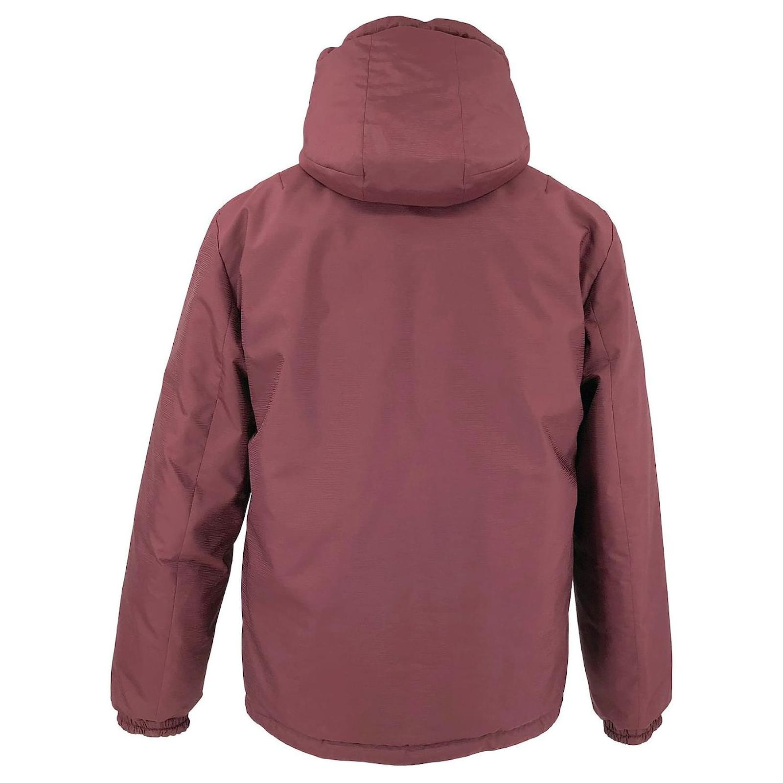 Louis Vuitton reversible padded jacket in burgundy with down