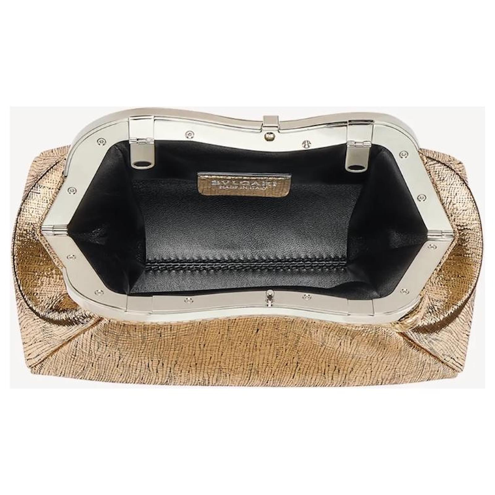 Serpenti leather handbag Bvlgari Gold in Leather - 35299249