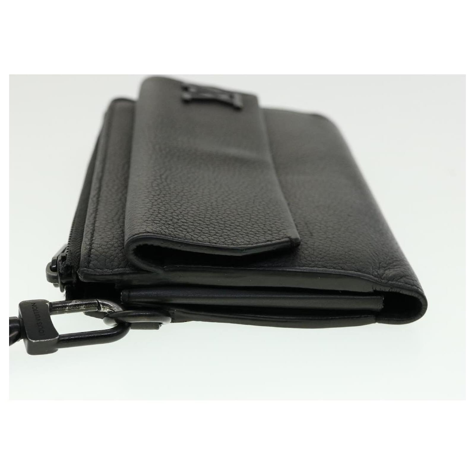Louis Vuitton M69831 Lv Aerogram Wallet Black mens