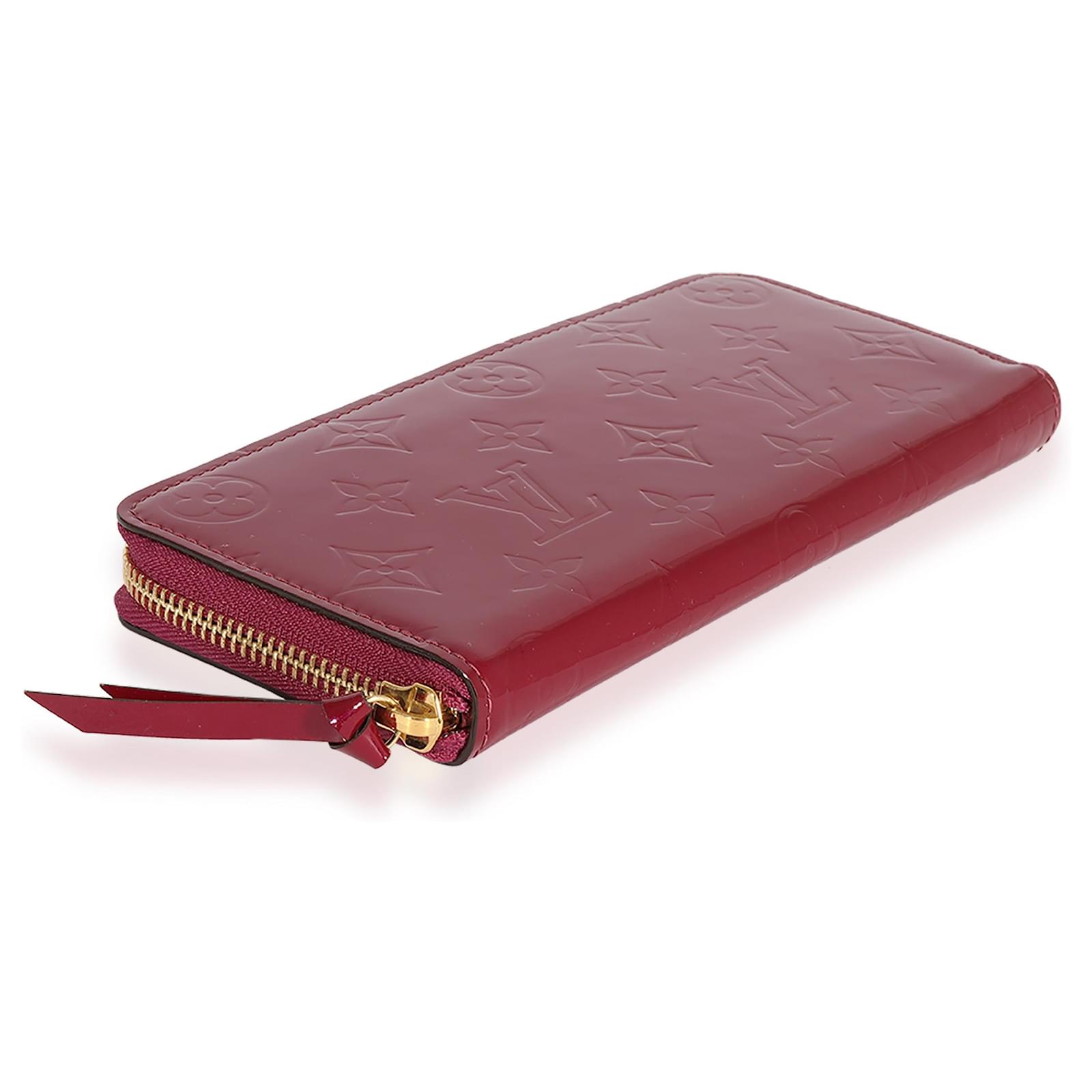 Louis Vuitton Magenta Monogram Vernis Clemence Wallet Red ref.622603 - Joli  Closet