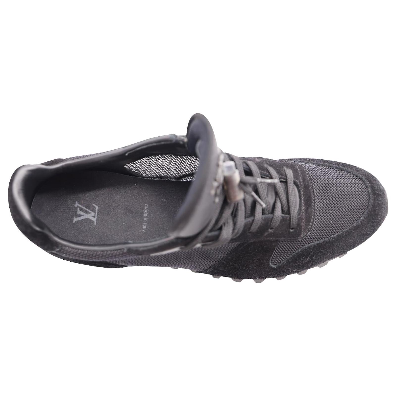 Louis Vuitton Black/Grey Patent Leather And Suede Runner Sneakers Size 42.5  Louis Vuitton | The Luxury Closet