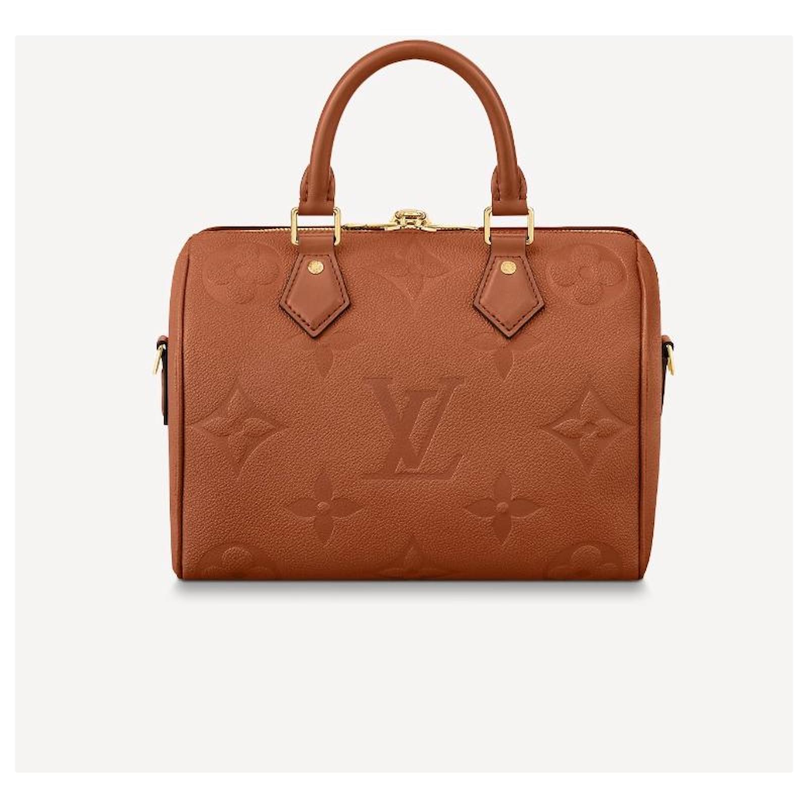 Louis Vuitton LV speedy empreinte cognac Leather ref.623326 - Joli