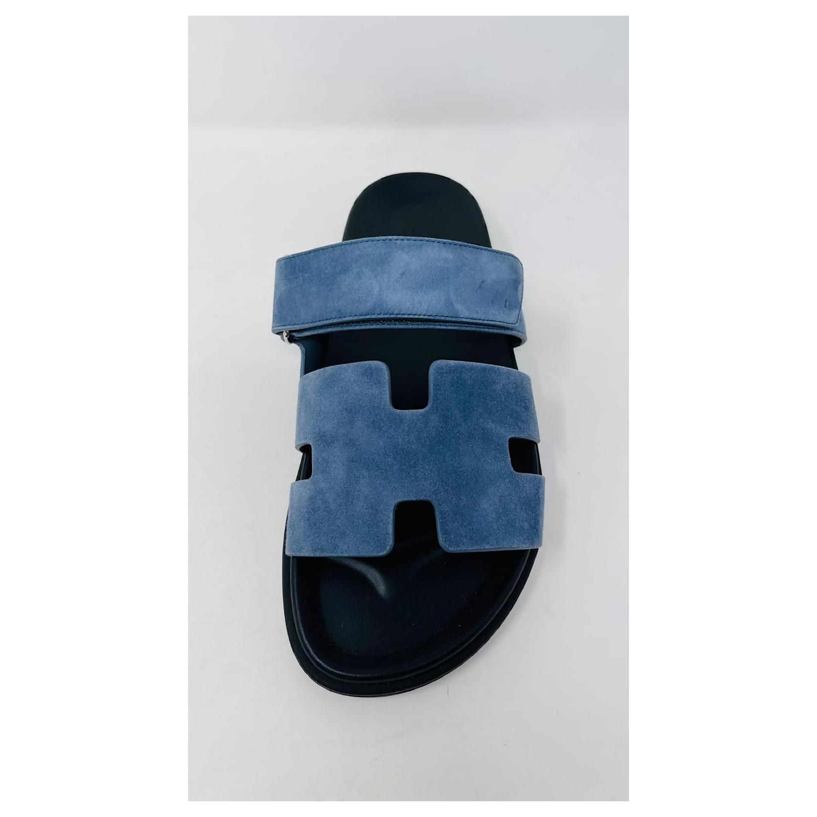 Hermes Bleu Celeste Chypre Sandal 41 – The Closet
