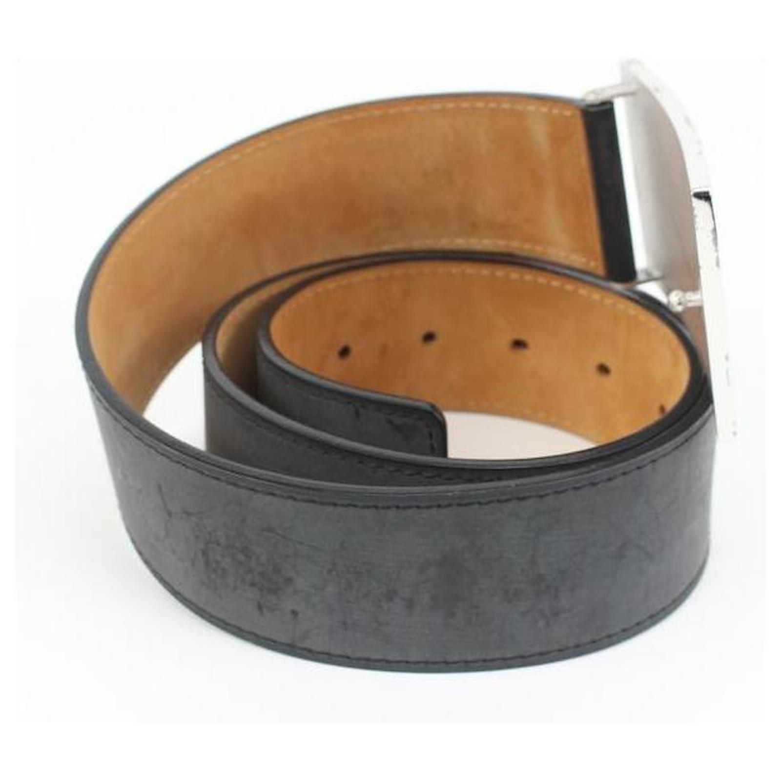 Louis Vuitton Black Leather Traveling Requisites Belt Size 85/34 - Yoogi's  Closet