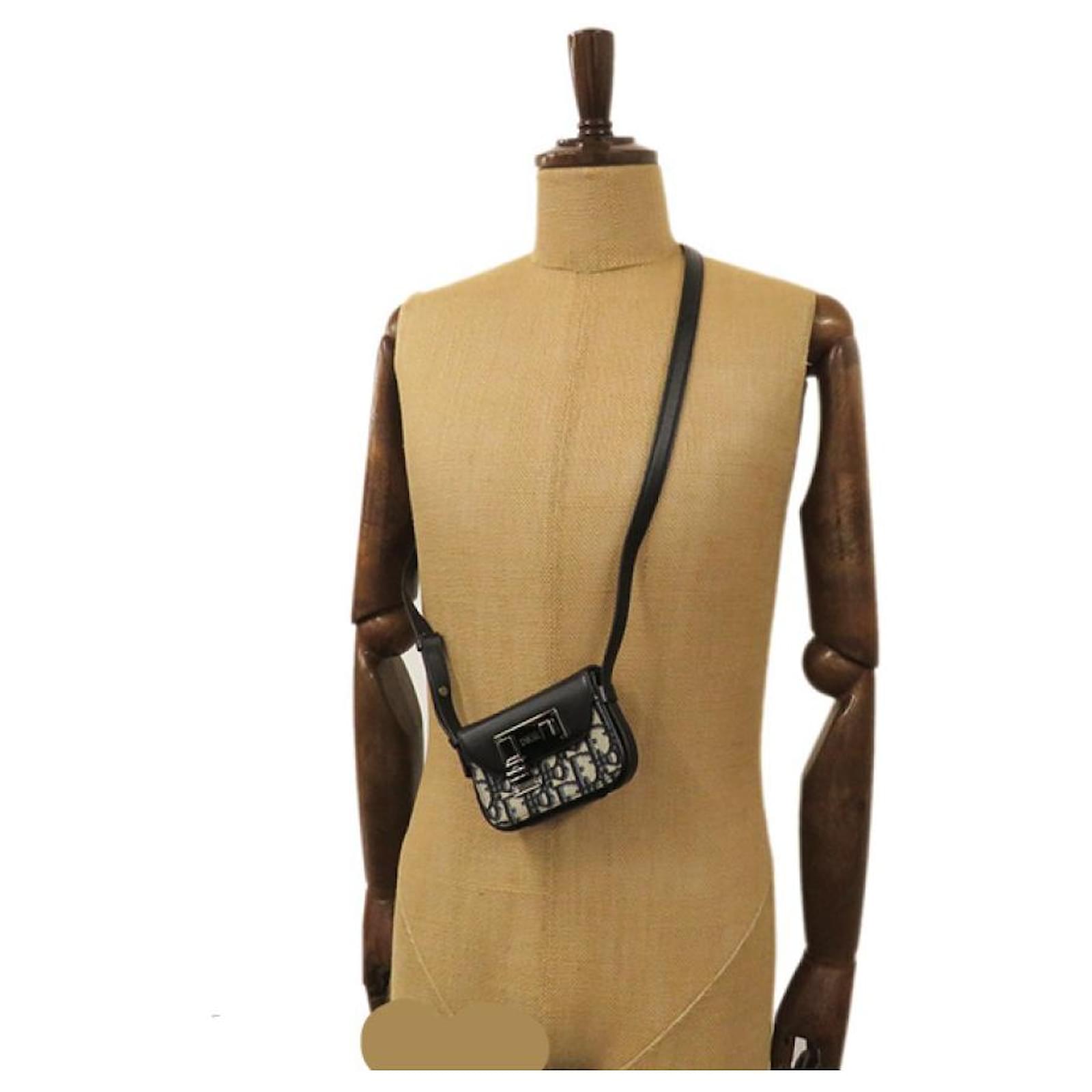 Christian Dior Oblique Dior Lock Nano Pouch Mini Shoulder Bag