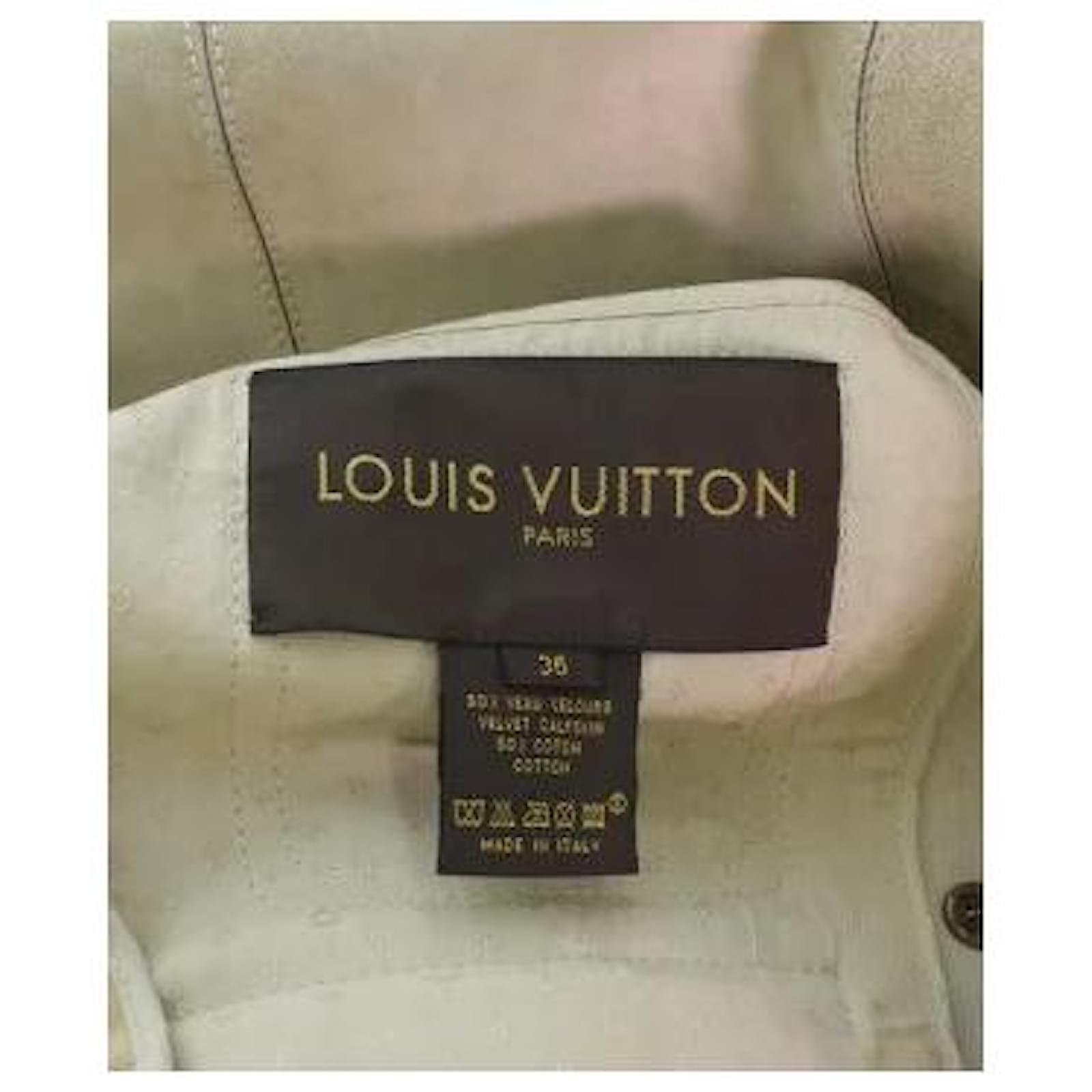LOUIS VUITTON Louis Vuitton blouson Beige Cotton ref.623595 - Joli Closet