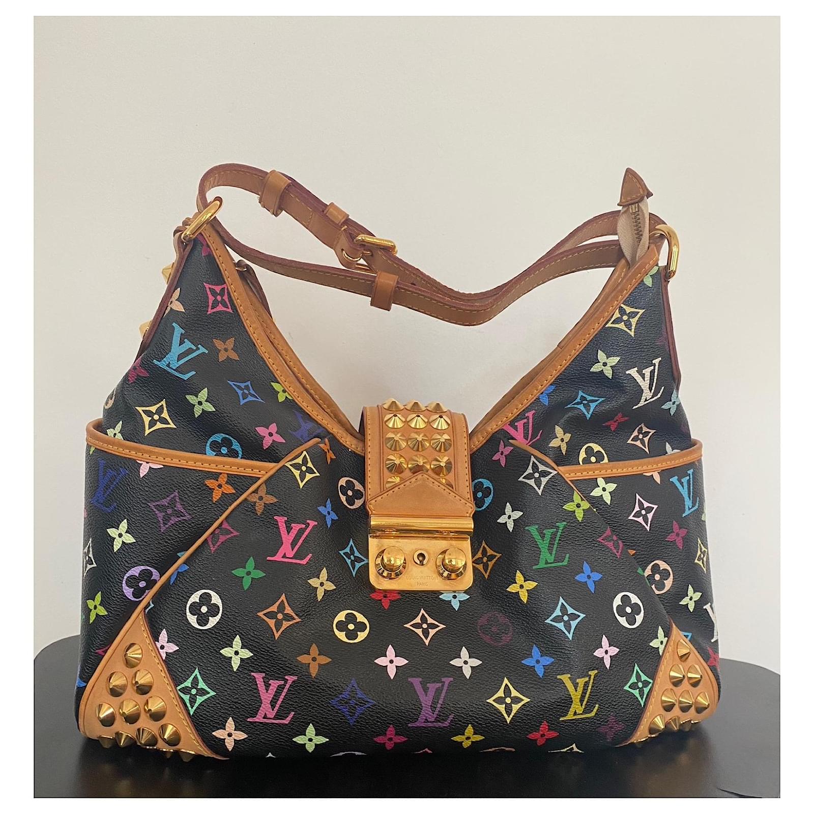 LOUIS VUITTON Chrissie Multicolore Canvas in Black Multiple colors