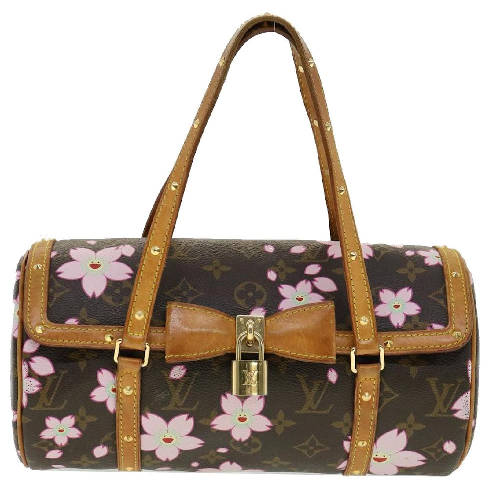 LOUIS VUITTON Monogram Cherry Blossom Papillon GM Hand Bag M92009 LV Auth  bs1731 Brown Pink Cloth ref.623728 - Joli Closet