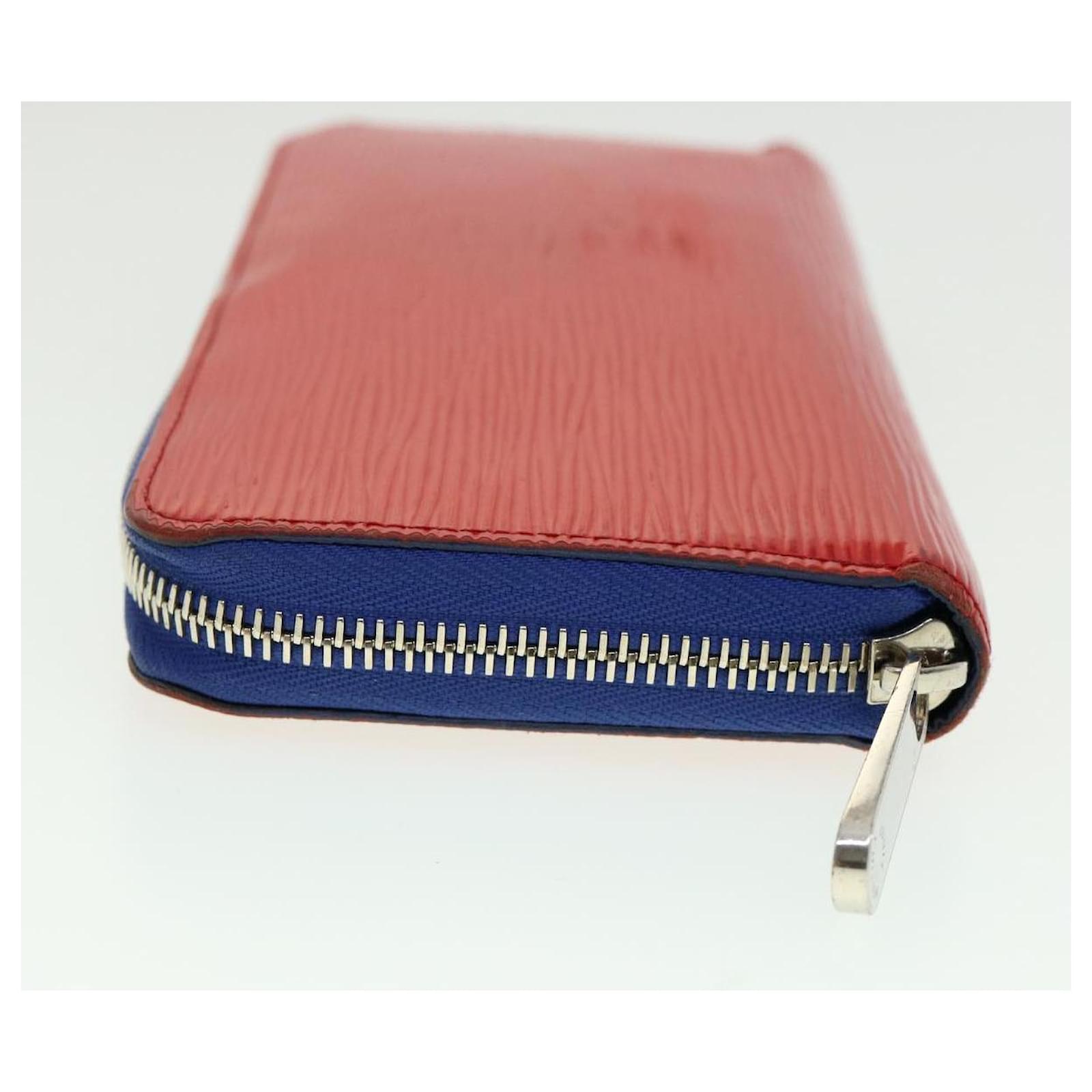 LOUIS VUITTON Epi Zippy Wallet Long Wallet Leather Red Blue M62304 LV Auth  31053 ref.624421 - Joli Closet