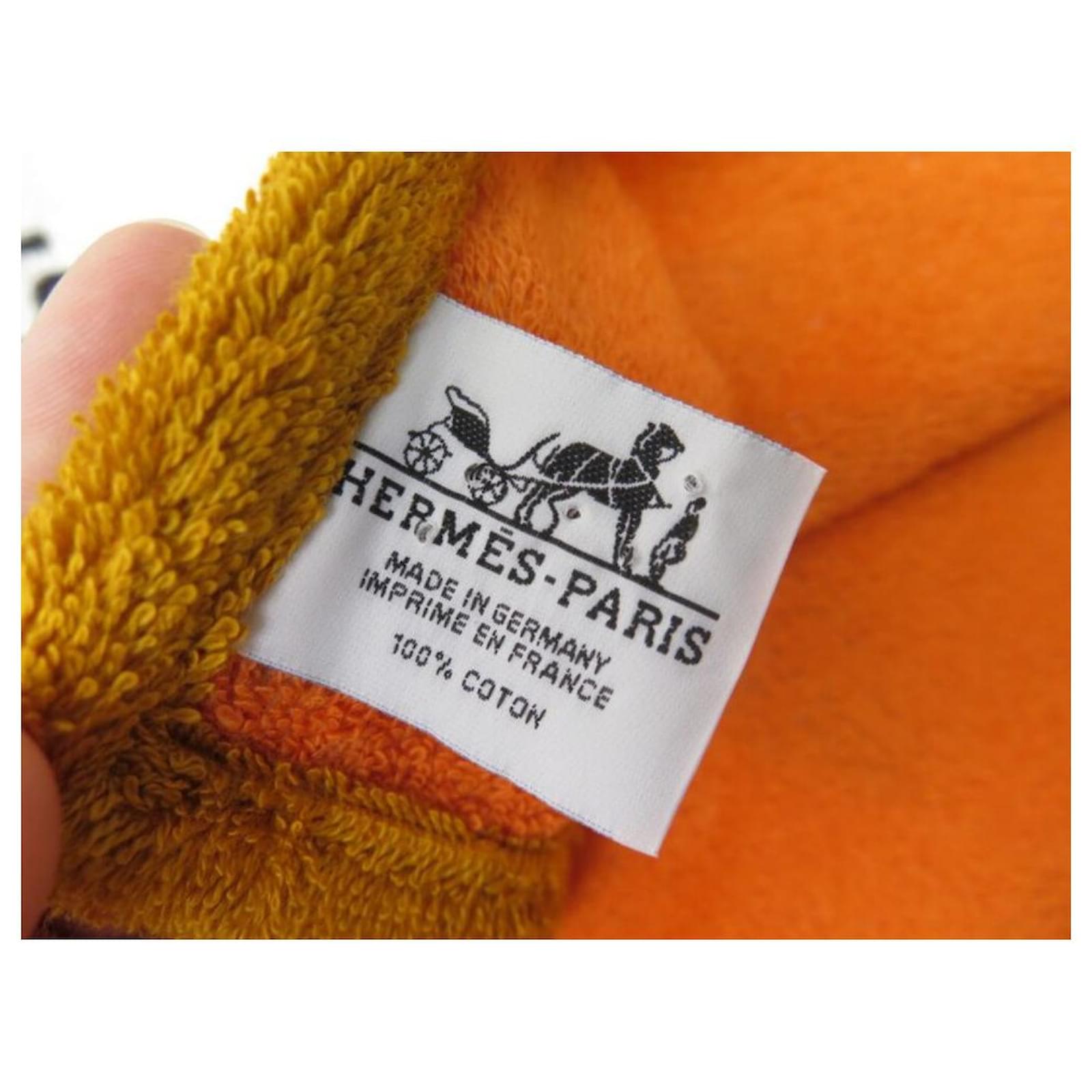 Serviette de plage Hermès "Léopards"- Hermes Terry Cotton Beach Towel