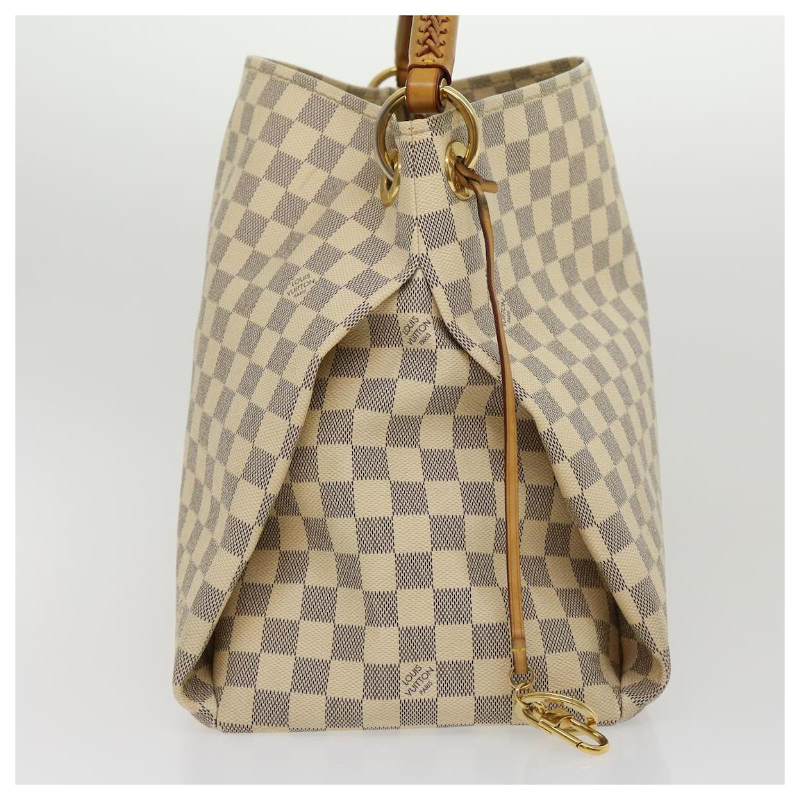 Louis Vuitton, Bags, Auth Louis Vuitton Damier Azur Artsy Mm Shoulder Bag  N4174
