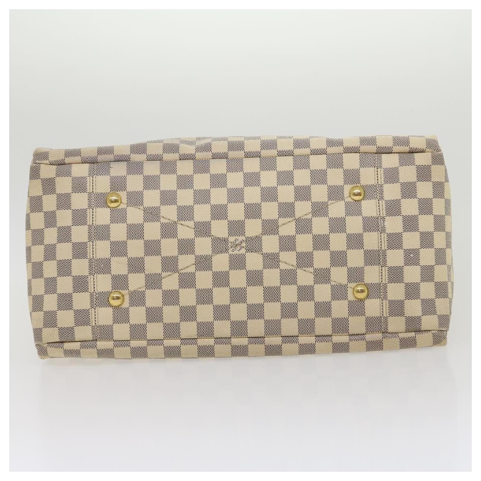 Louis Vuitton Artsy Mm Hand Bag Purse Damier Azur N41174 Ca4171