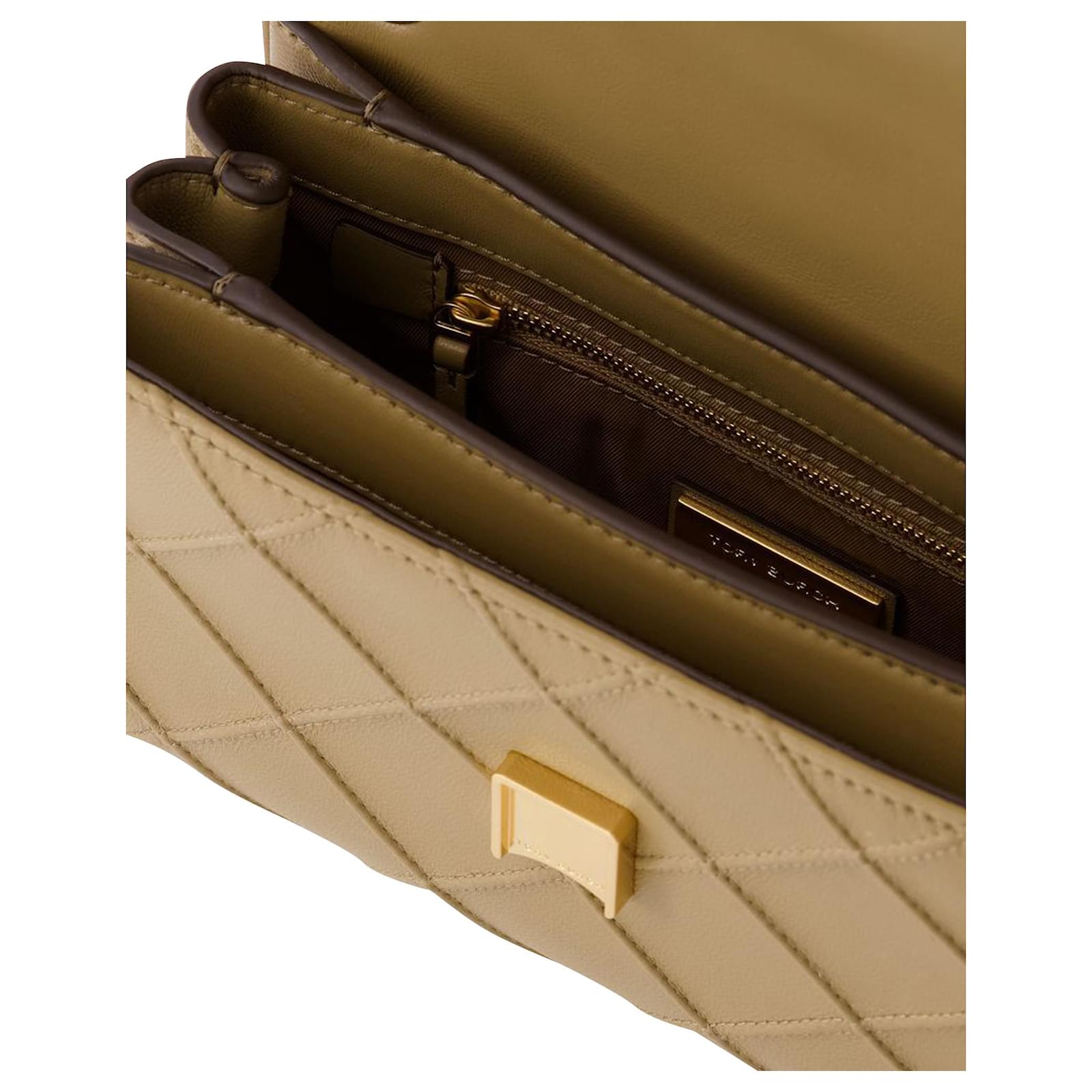 Fleming Soft Small Hobo Bag - Tory Burch - Pebblestone - Leather