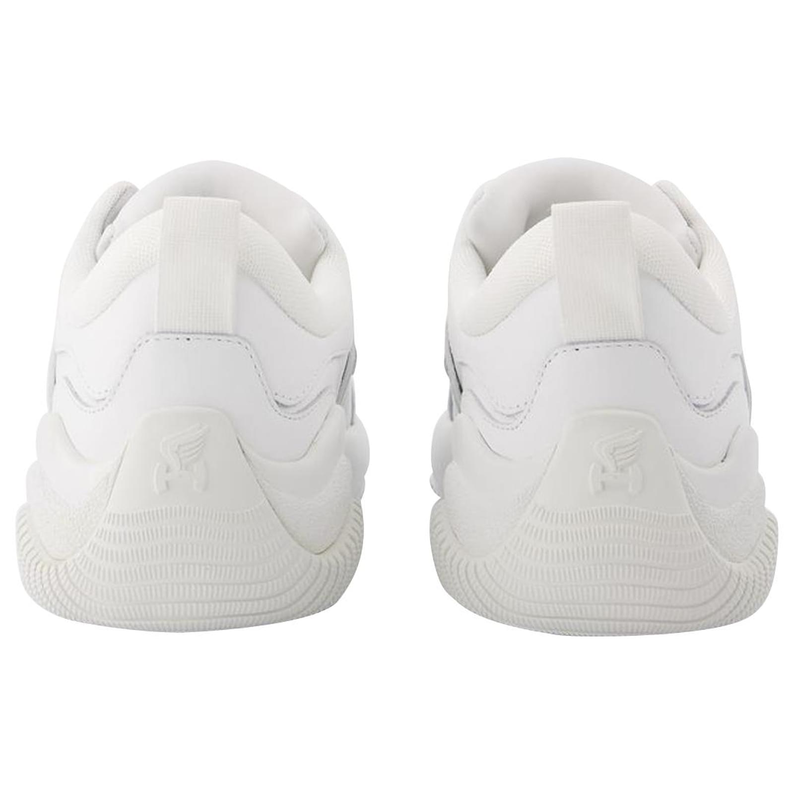 Hogan H597 Allacciato H Sneakers in White Leather ref.625721