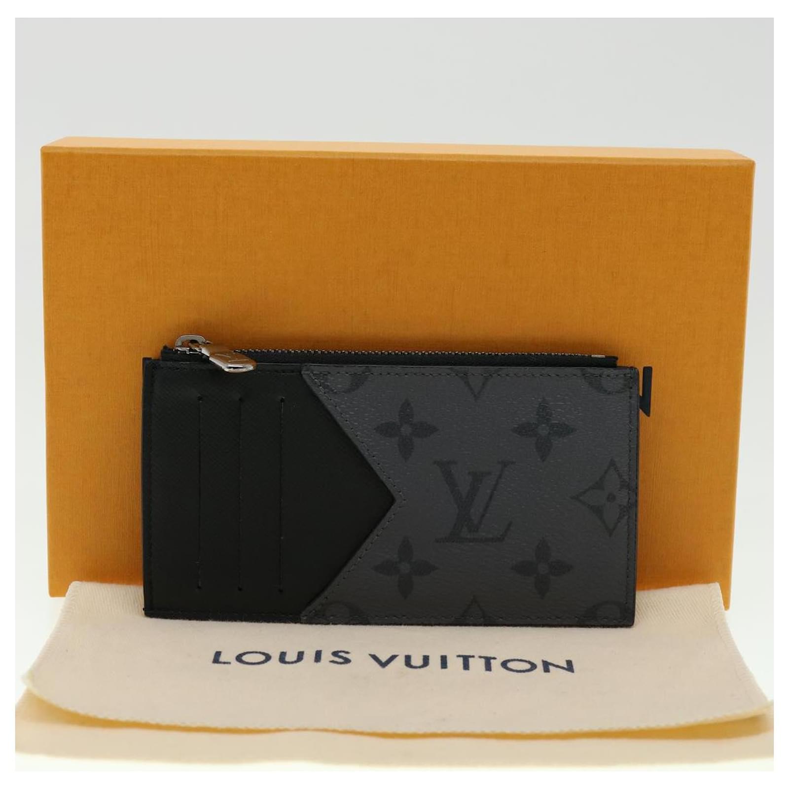 LOUIS VUITTON Eclipse Reverse Coin Card holder Wallet M69533 LV Auth 30921a  Black ref.625933 - Joli Closet