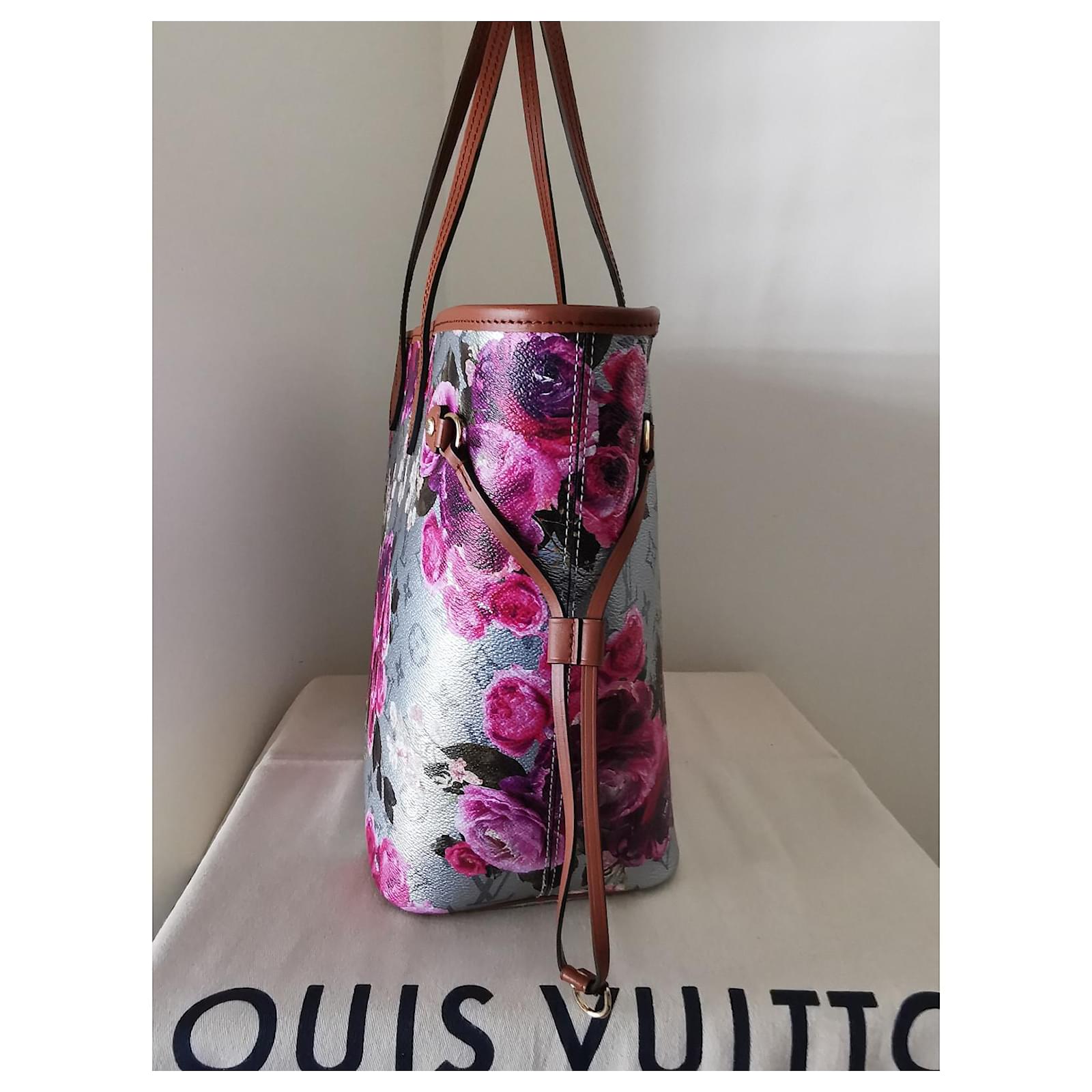 Louis Vuitton LV Garden Neverfull MM M21352 Tote bag Silver w/Storage bag