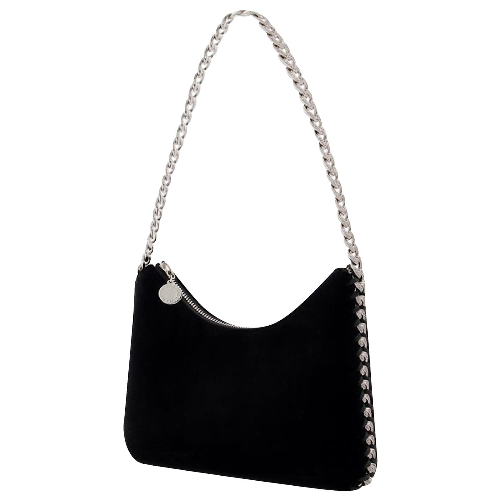 Stella Mc Cartney Tracolla Falabella Mini Zip in pelle sintetica nera Nero  Sintetico Finta pelle ref.626379 - Joli Closet