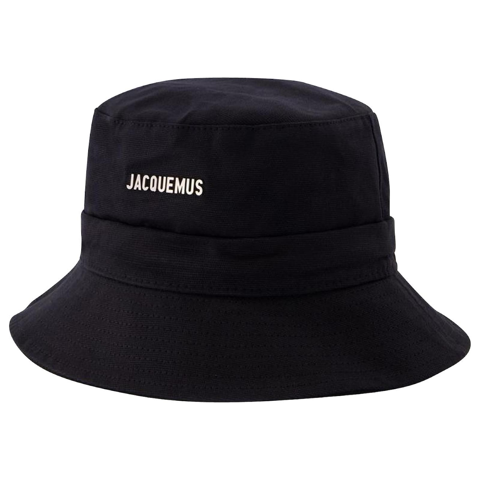 Jacquemus Le Bob Gadjo Bucket Hat in Black Canvas ref.626417 - Joli Closet