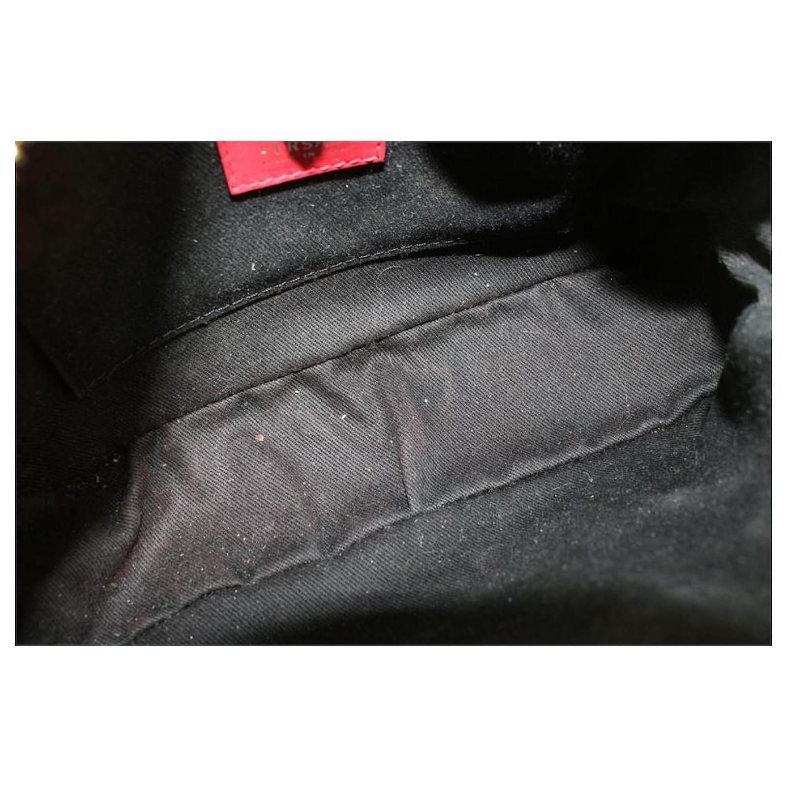 Versace Red Leather Medusa Camera Crossbody Bag 35v413s