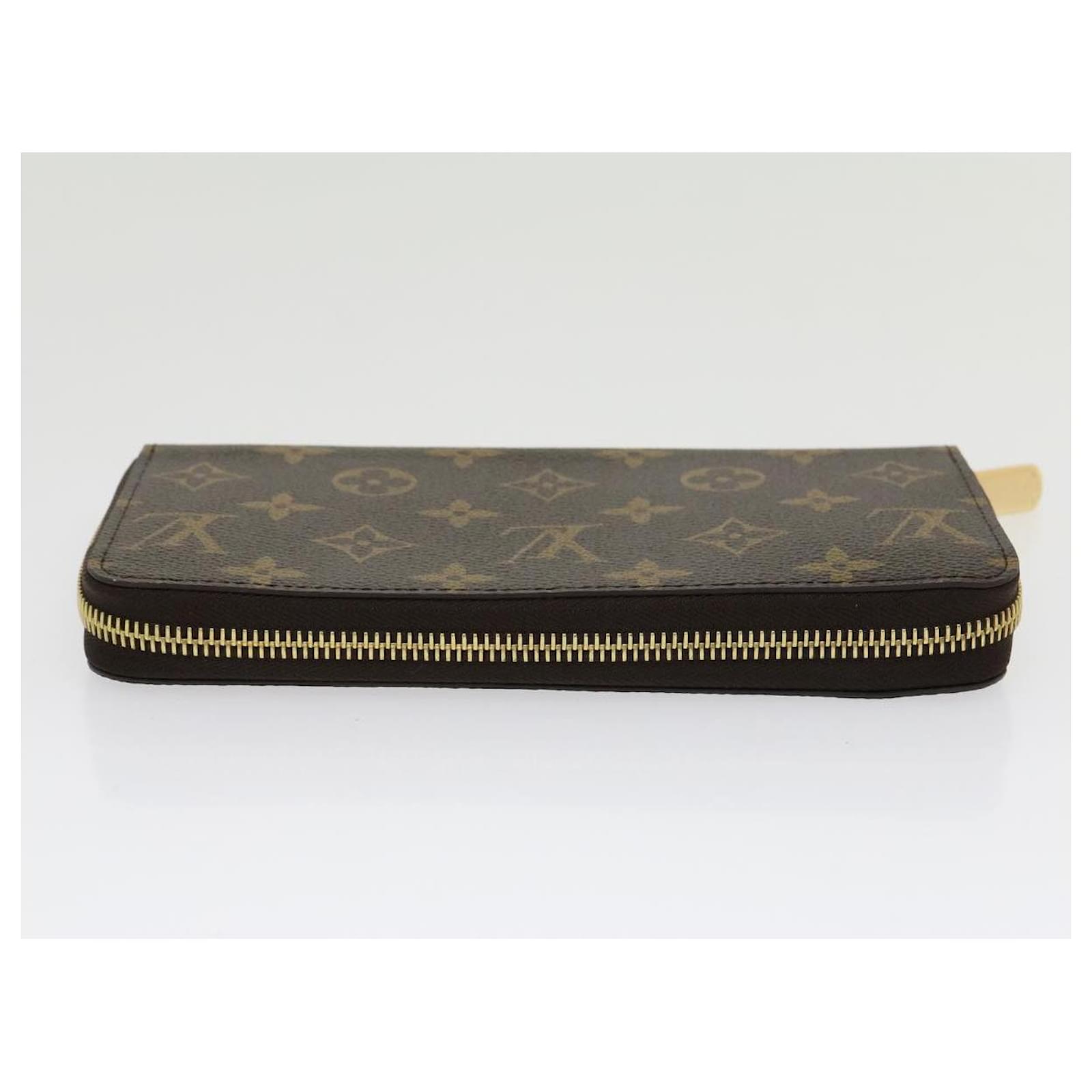 LOUIS VUITTON Monogram Zippy wallet Brown M42616 Long wallet