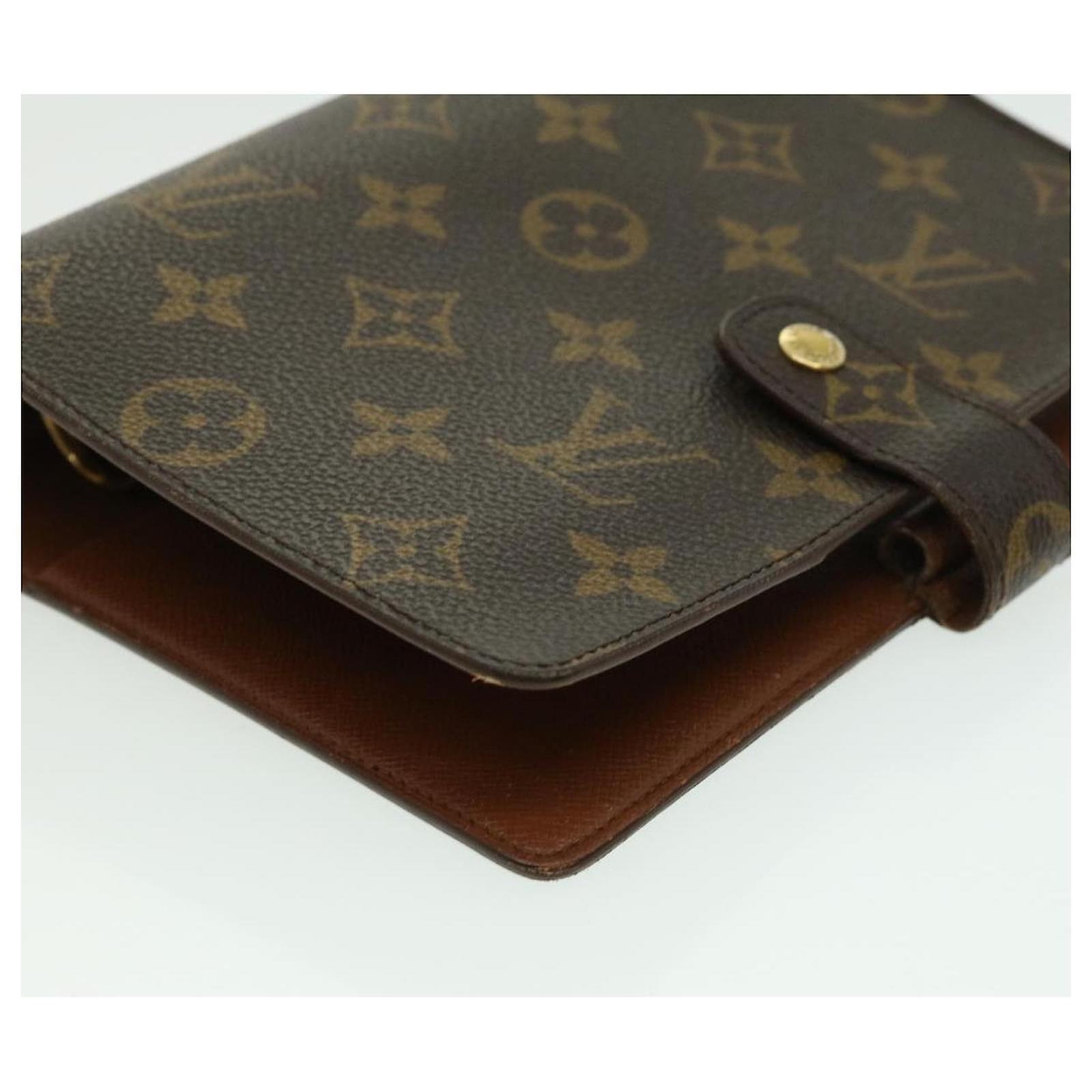 LOUIS VUITTON Monogram Agenda MM Day Planner Cover R20105 LV Auth ar8562  Cloth ref.764372 - Joli Closet