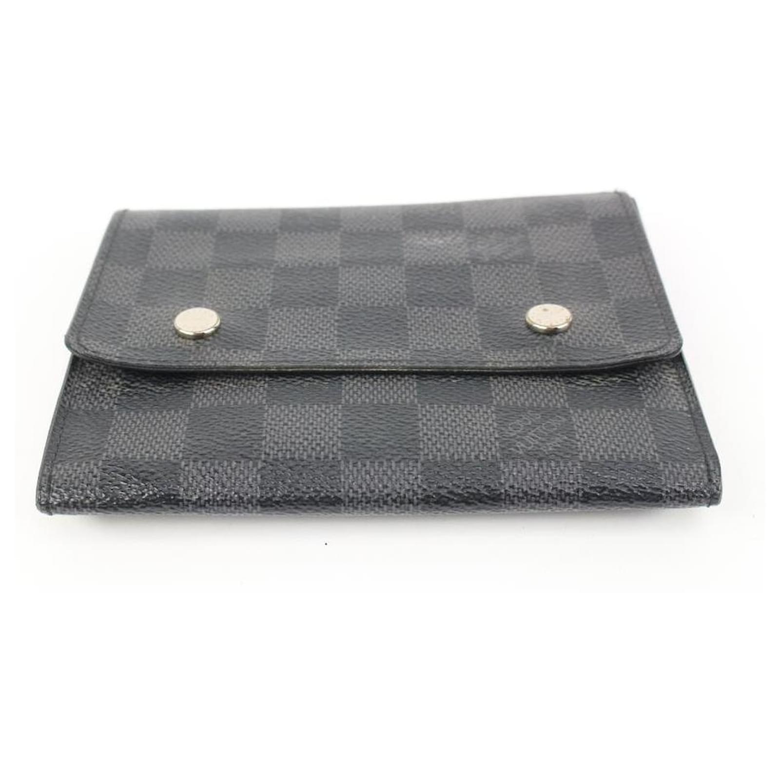 Louis Vuitton Damier Graphite Compact Snap Modulable Wallet