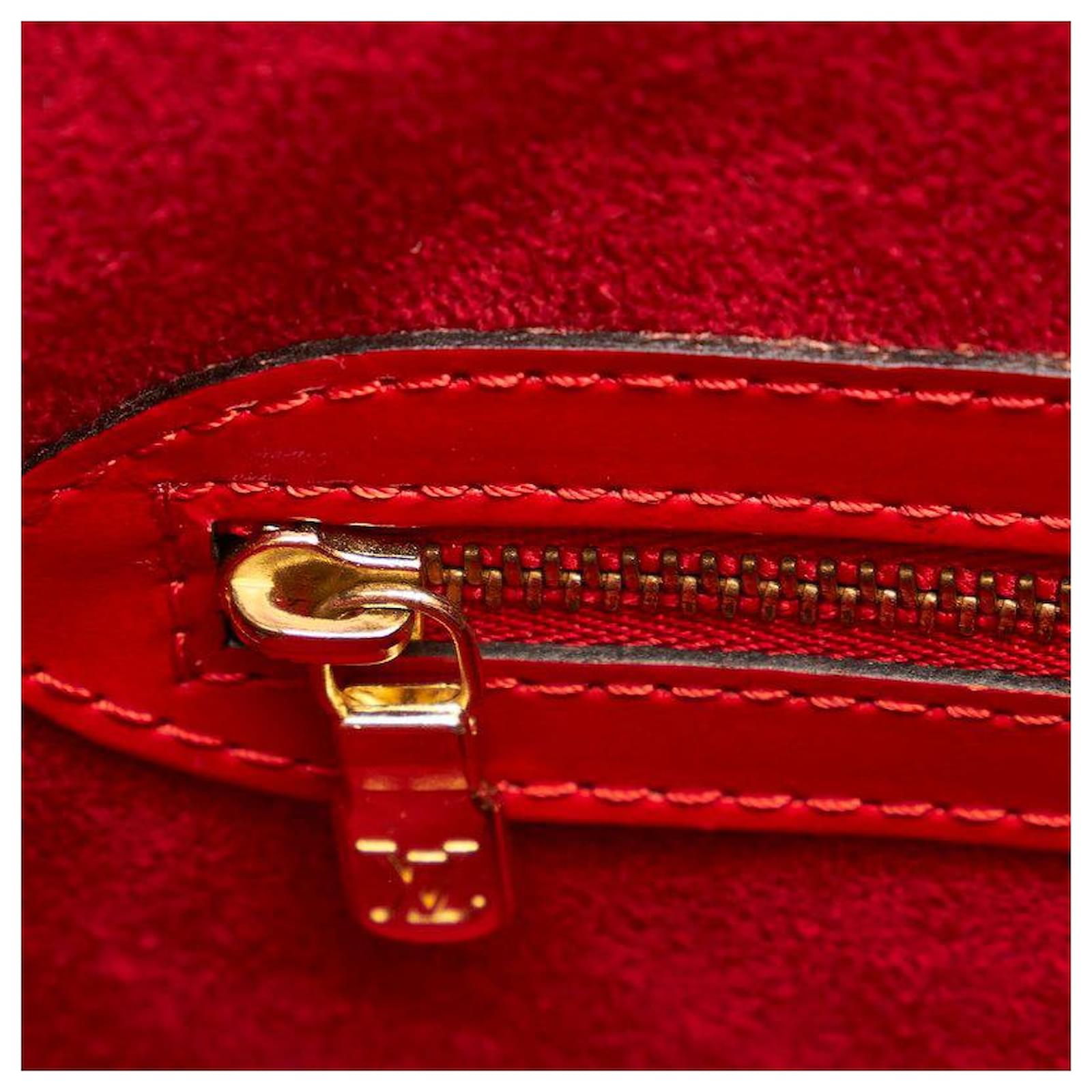 louis vuitton Epi Lussac Tote red Leather Pony-style calfskin ref.717608 -  Joli Closet