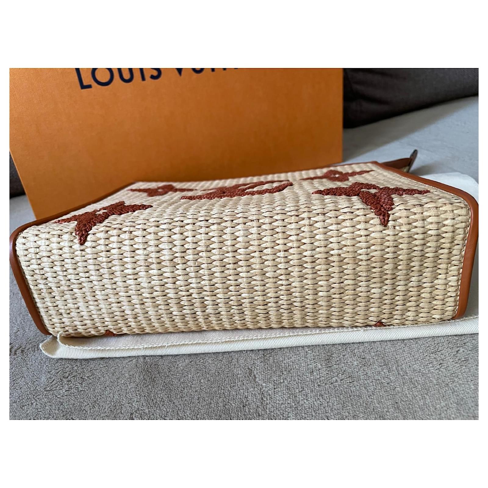 Louis Vuitton: All-New Monogram Raffia Onthego MM & Toiletry Pouch 26 -  BAGAHOLICBOY