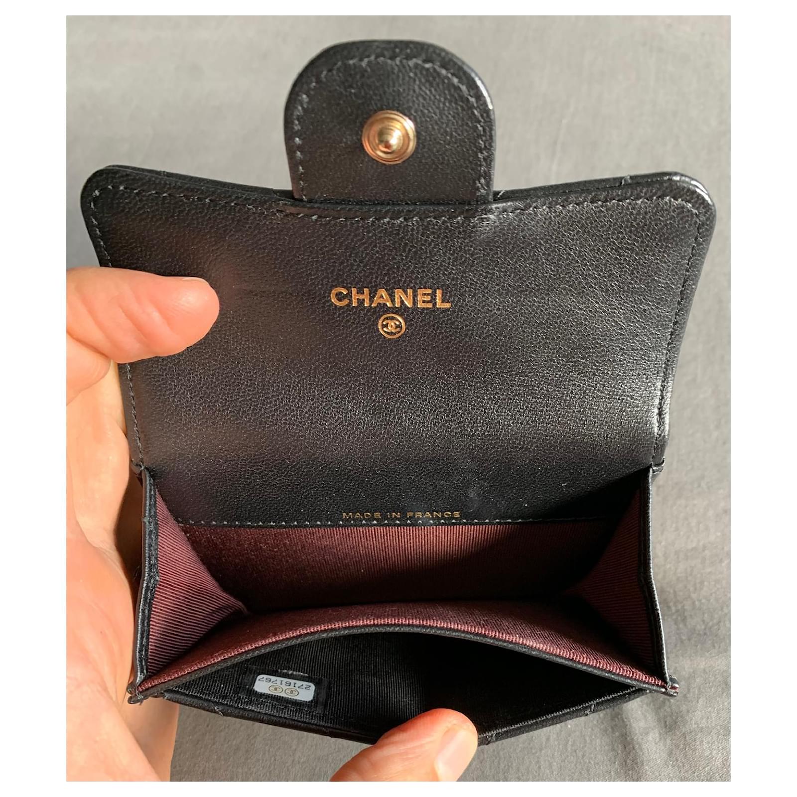 Handbags Chanel Chevron Card Wallet