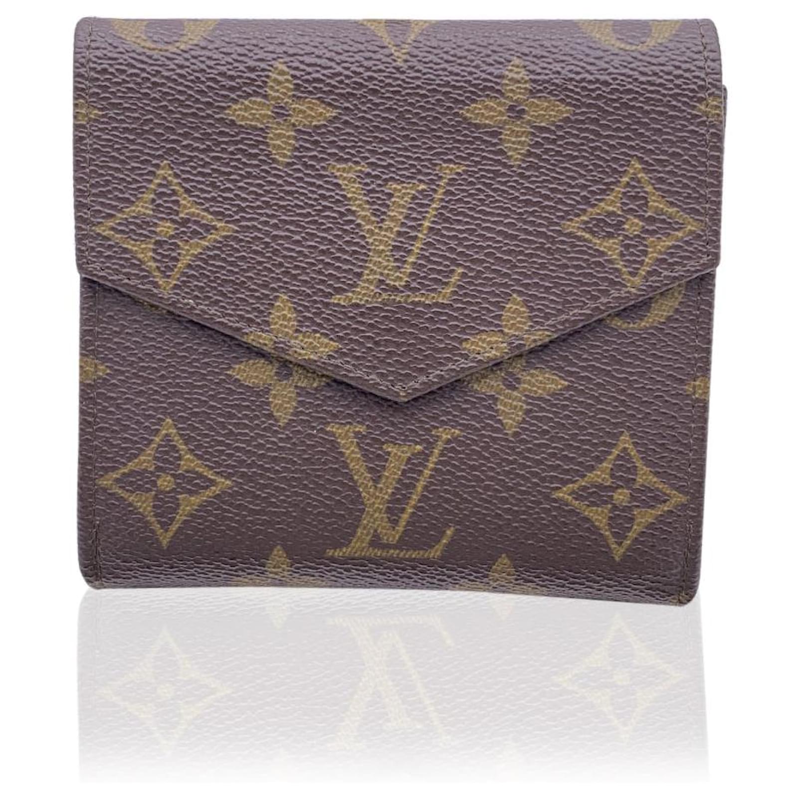 Louis Vuitton Wallet Monogram Canvas Vintage Flap Brown