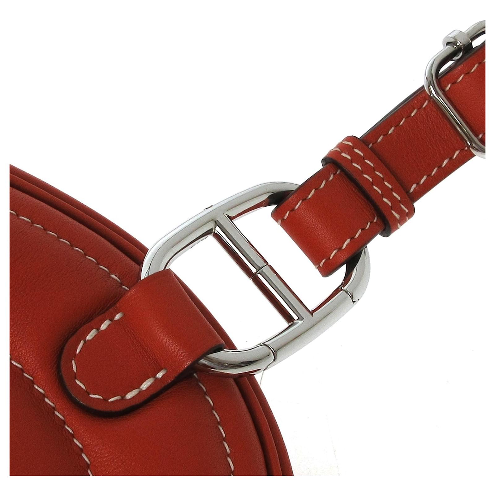 Hermès Hermes Red In The Loop Leather Belt Bag ref.630034 - Joli Closet