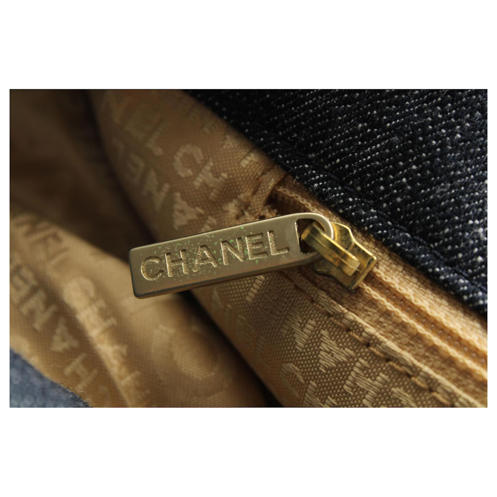 Chanel Coco Cabas Tote Bag in Blue Denim