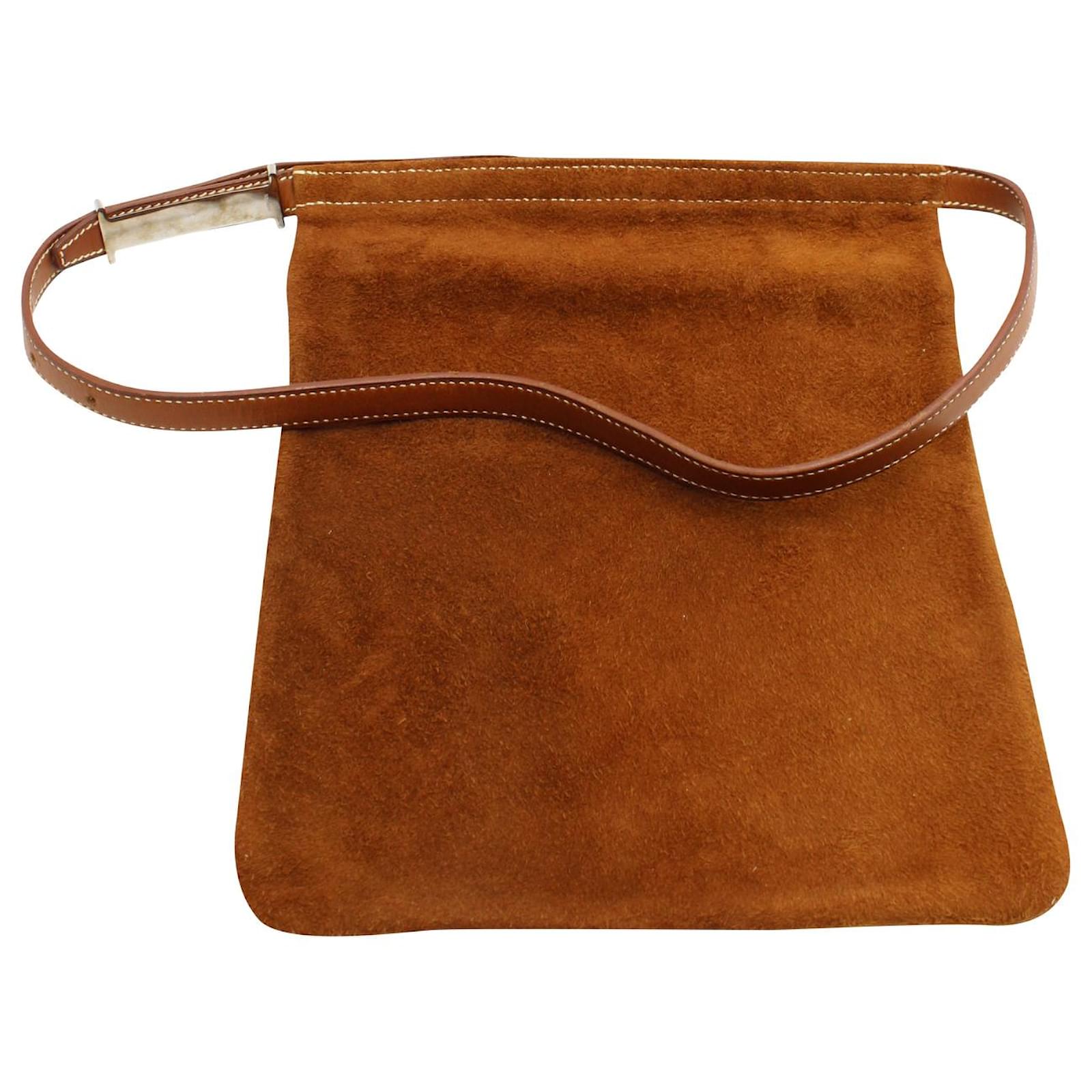 Hermès Hermes Belt Waist Bag in Brown Suede ref.630164 - Joli Closet