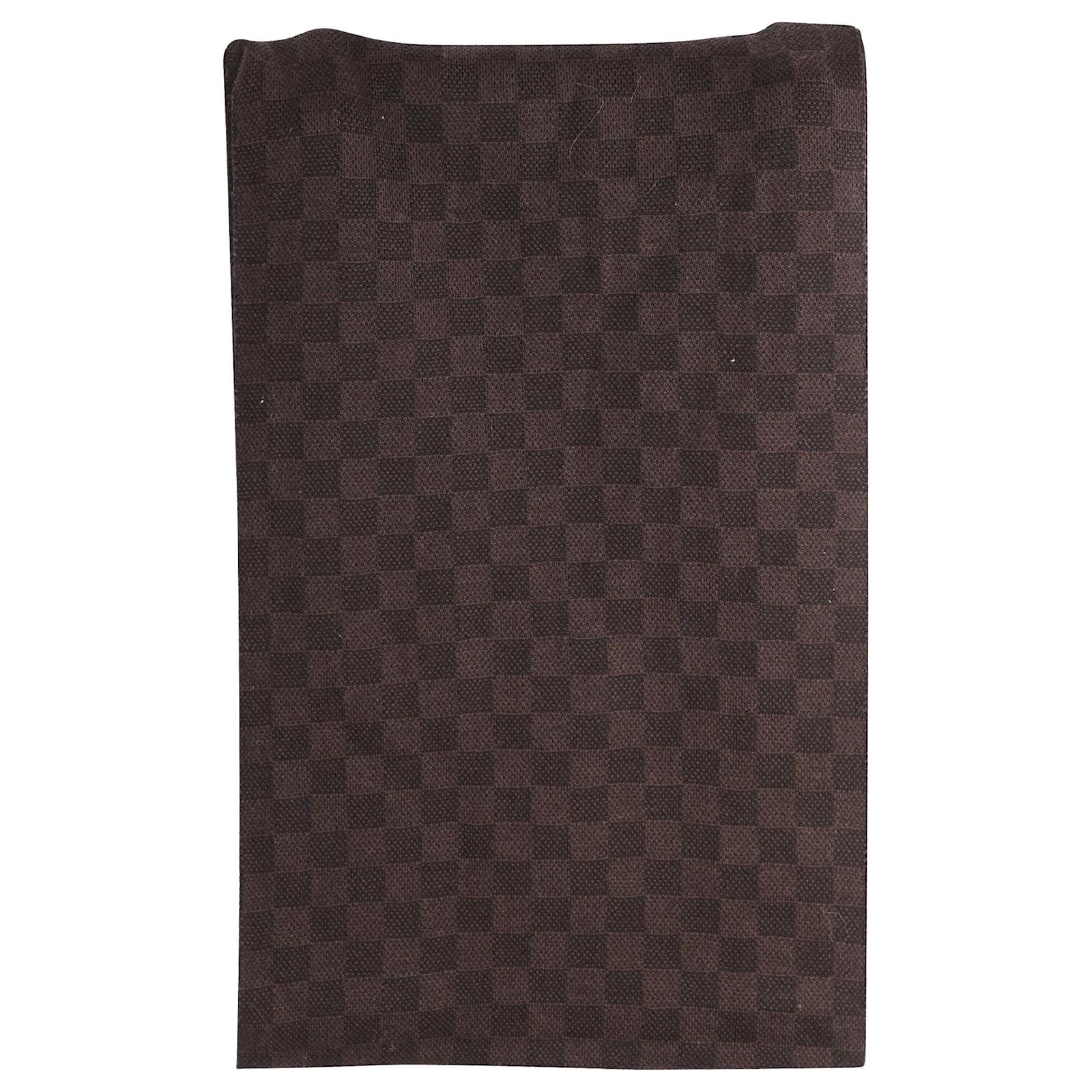 Louis Vuitton Petit Damier Scarf in Brown Wool ref.630230 - Joli