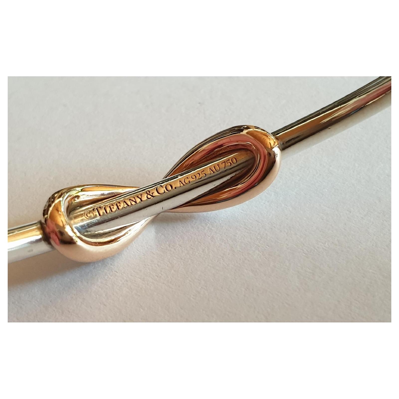 Tiffany Co Infinity in silver and rose gold 750/000 Silvery Pink