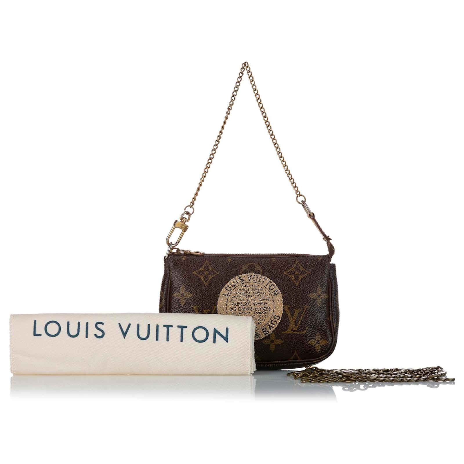 Brown Louis Vuitton Monogram Trunks and Bags Mini Pochette