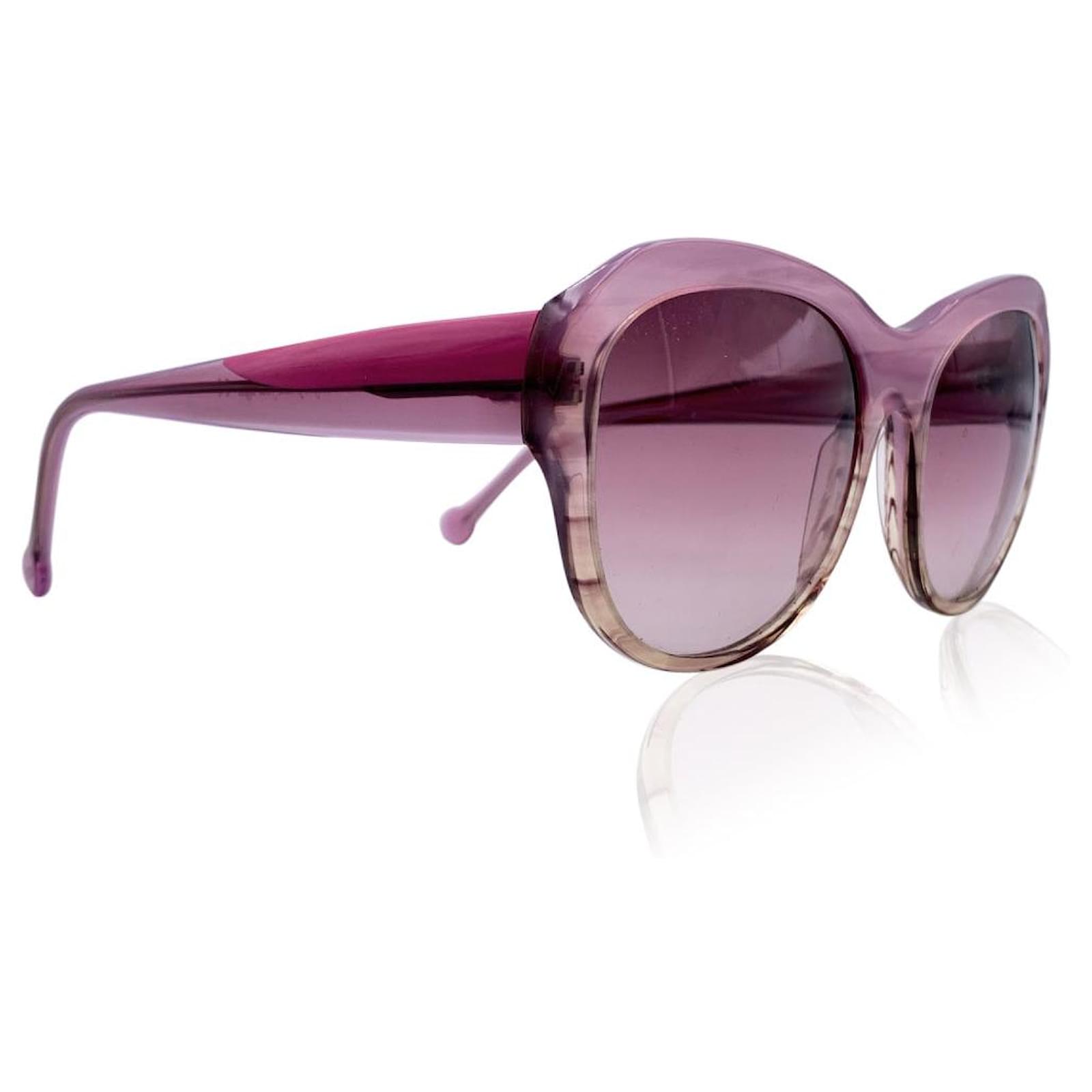Louis Vuitton Pink Sunglasses Handmade in Italy Butterfly Mod. LUCIA 03  58/18 Acetate ref.631657 - Joli Closet