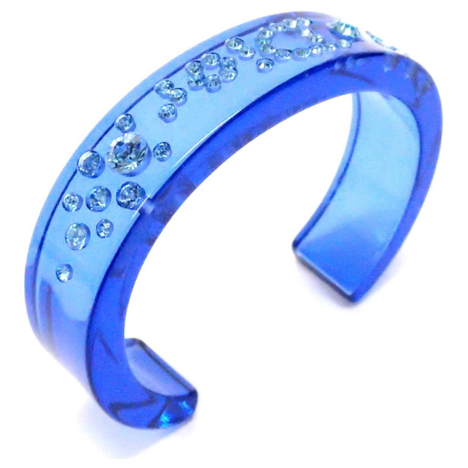 Christian Dior Bracelets Plastique Bleu ref.631869 Joli Closet