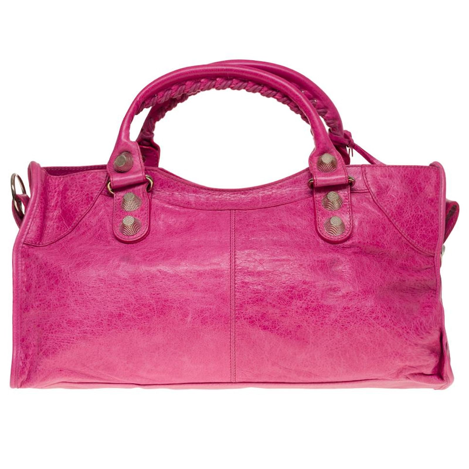 Balenciaga city Pink Leather ref.631922 - Joli Closet