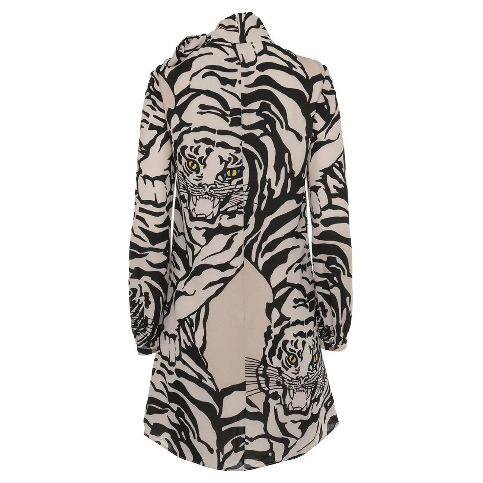 Robe Valentino En Soie Noire Imprimée Florale - Taille 00 (480) - Neuf Avec étiquettes