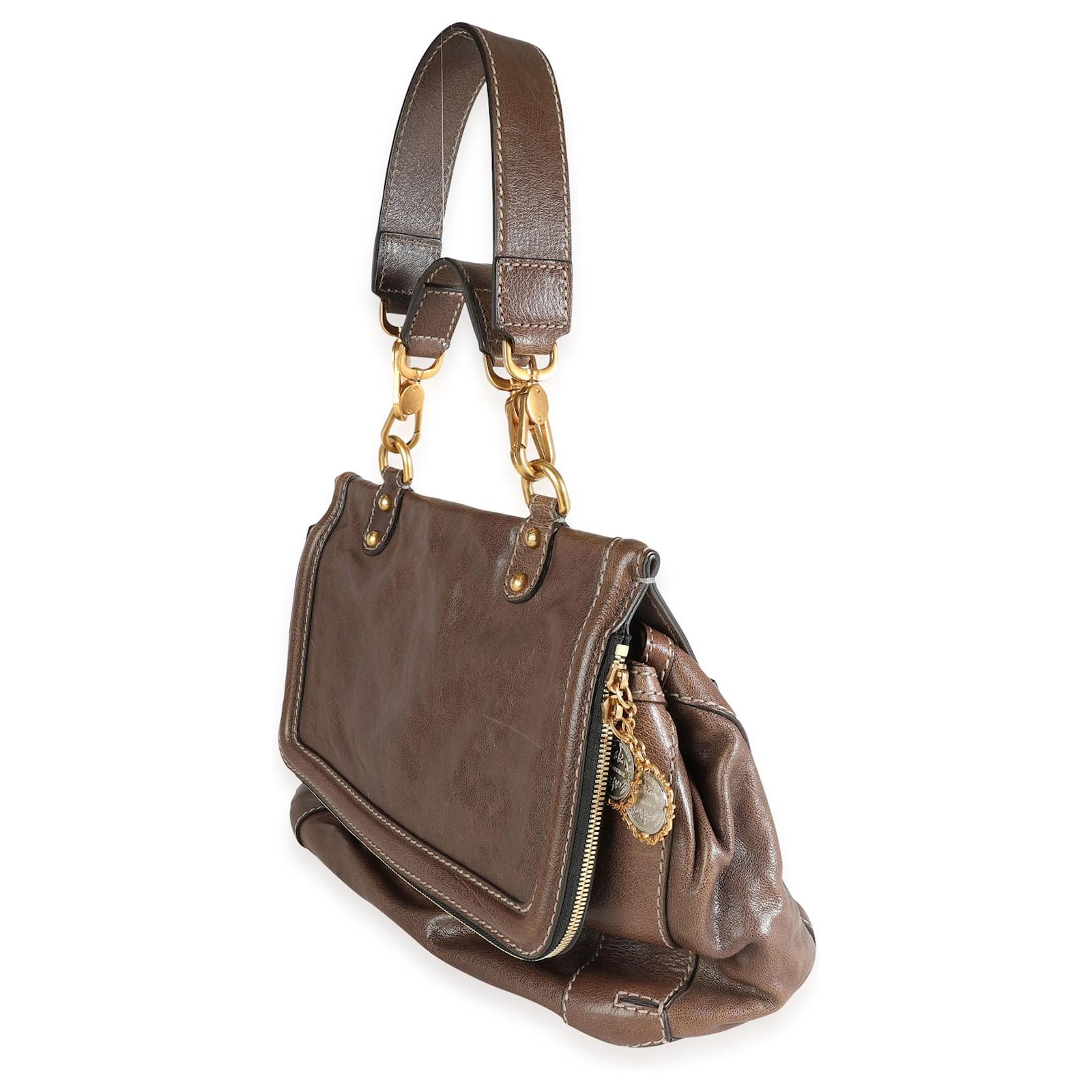 Sac Messenger En Toile Et Cuir Dolce & Gabbana - Marron, Motif Baroque - Taille Moyenne - Neuf Avec étiquettes