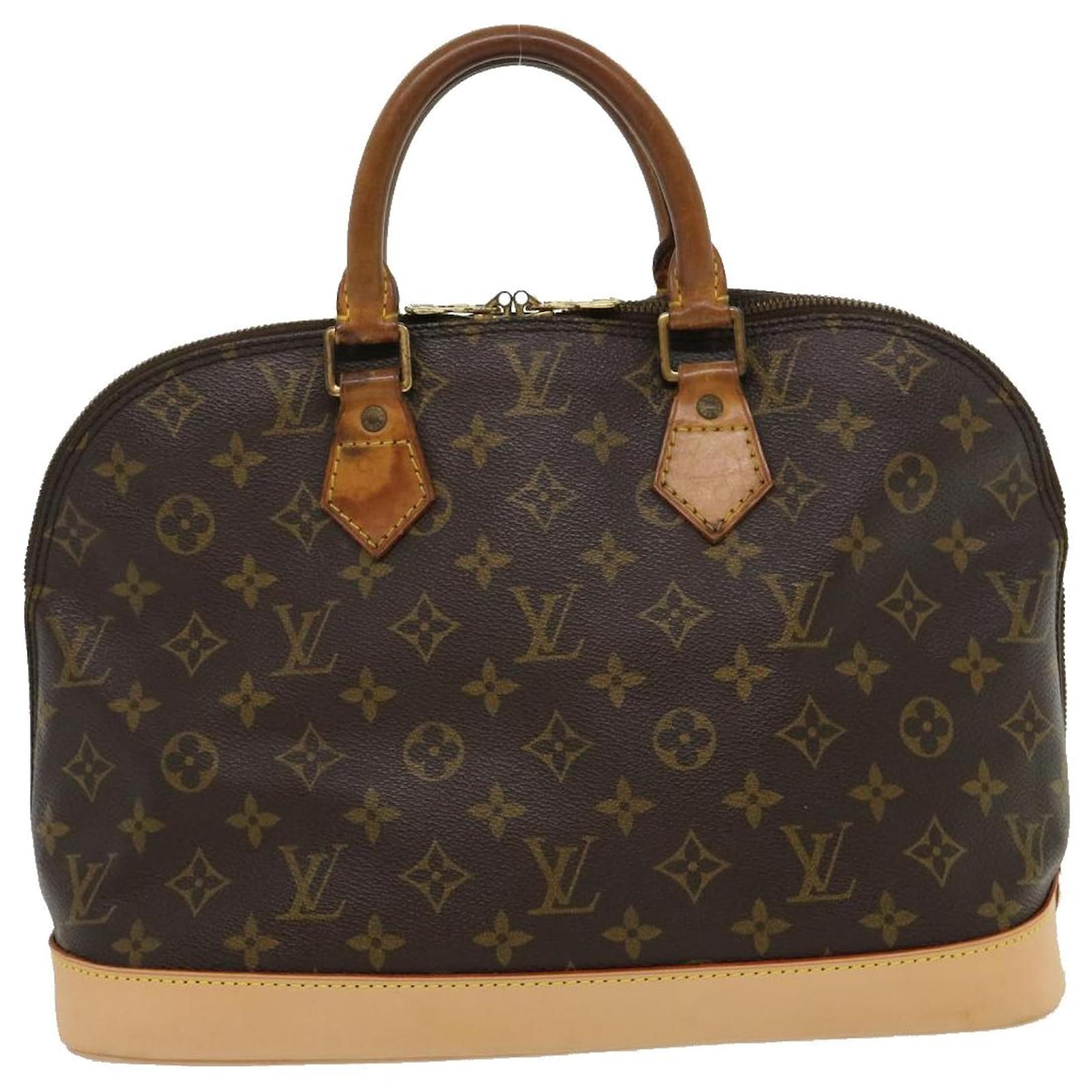 LOUIS VUITTON Monogram Alma Hand Bag M51130 LV Auth 45310 Cloth