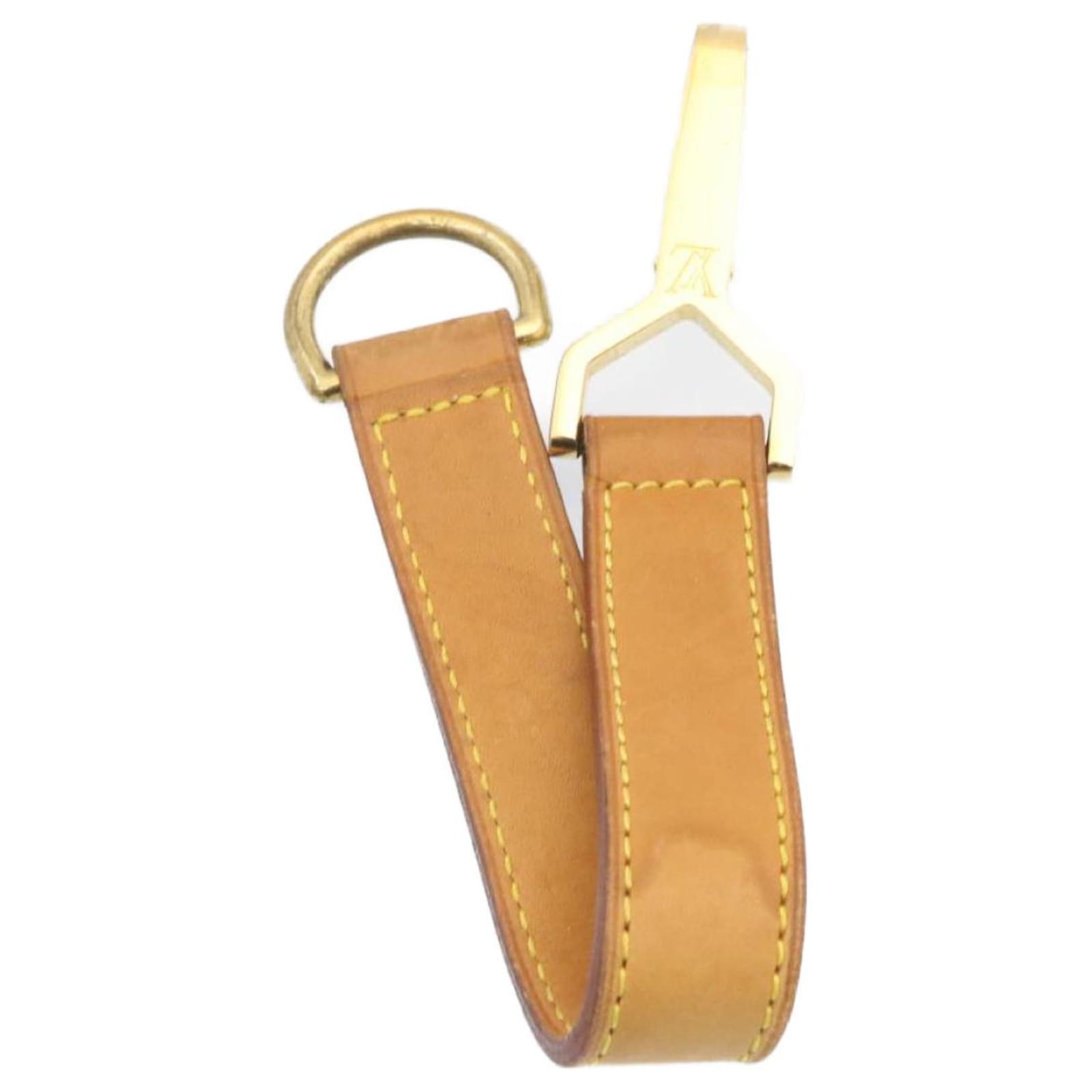 LOUIS VUITTON Leather Name Tag Handle Padlock Set Powanie Beige Gold Auth  am1600g Golden ref.633361 - Joli Closet