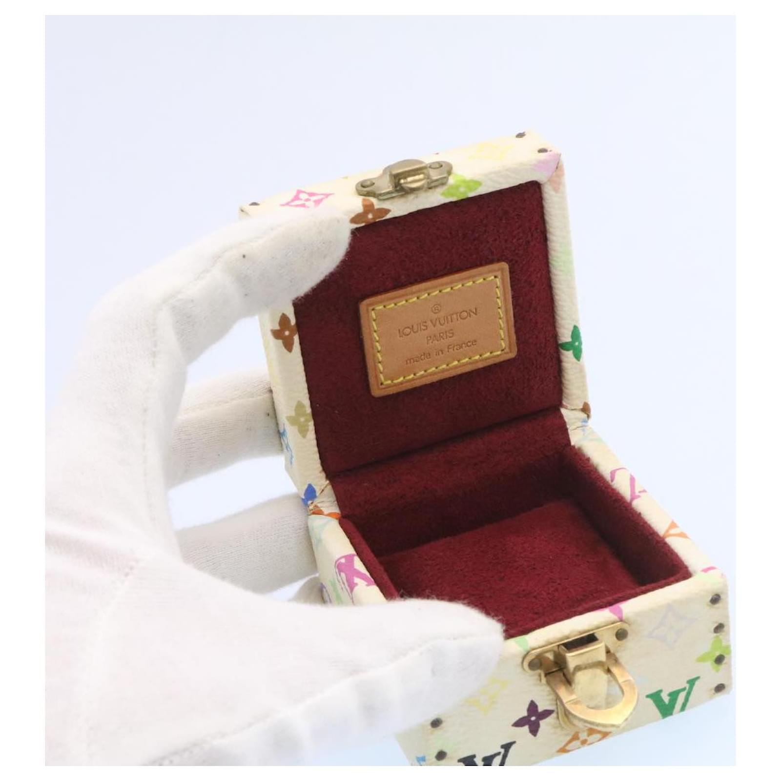 LOUIS VUITTON Monogram Multicolor Jewelry Box White LV Auth am1643g  ref.633541 - Joli Closet